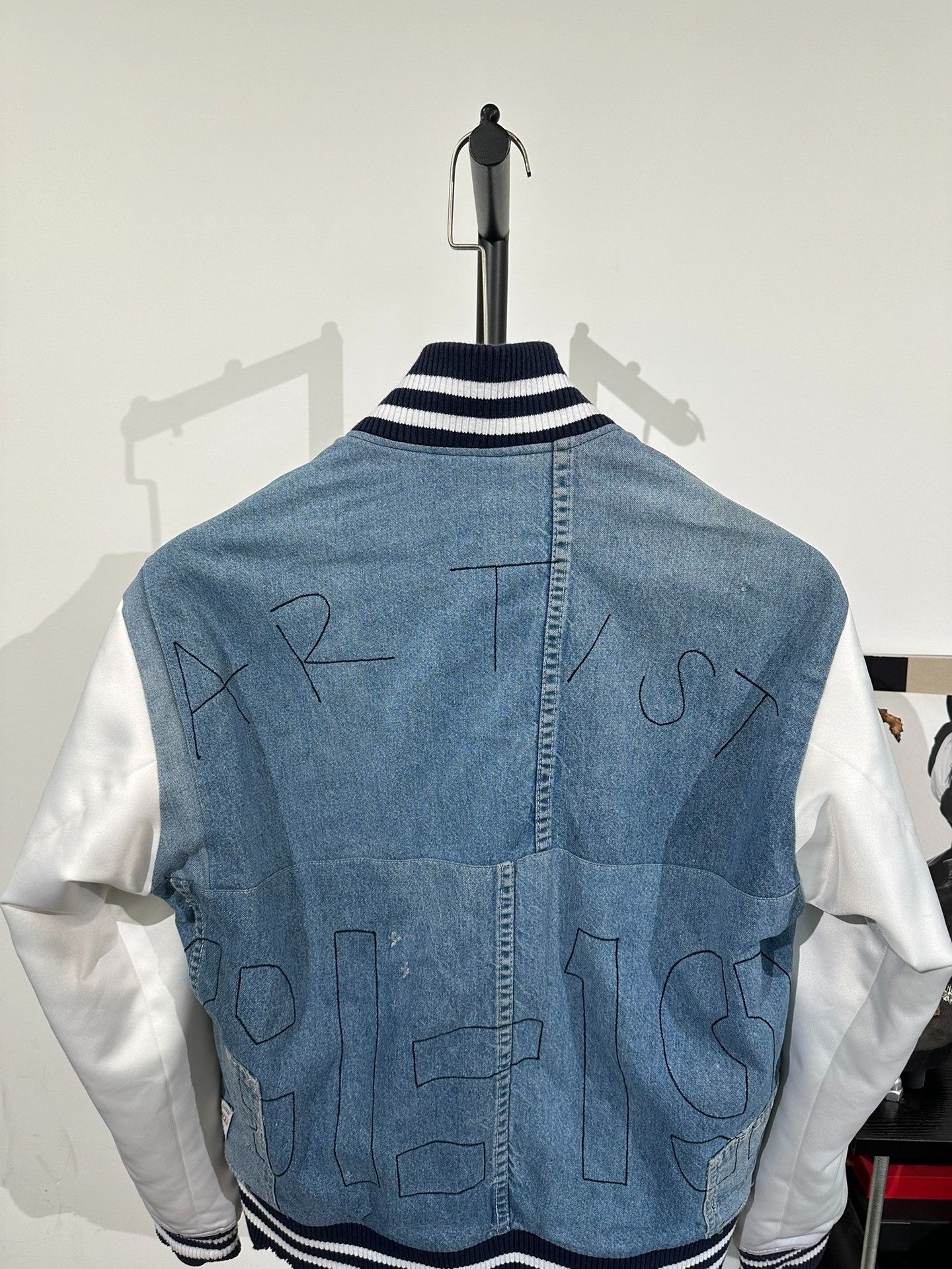 Greg Lauren Greg Lauren Silk Patchwork Baseball Jacket Size US M / EU 48-50 / 2 - 3 Thumbnail