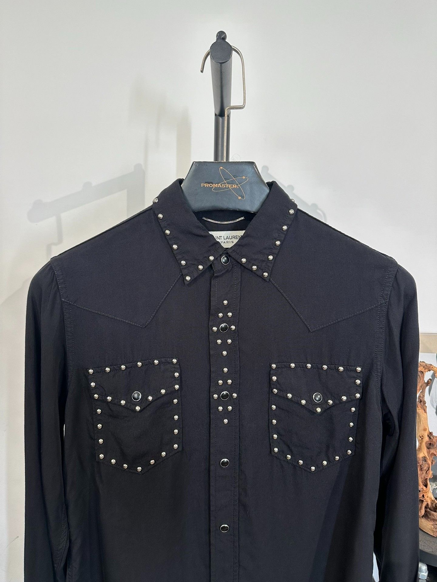 Saint Laurent Paris Saint Laurent Studded Shirt S Size US S / EU 44-46 / 1 - 3 Thumbnail