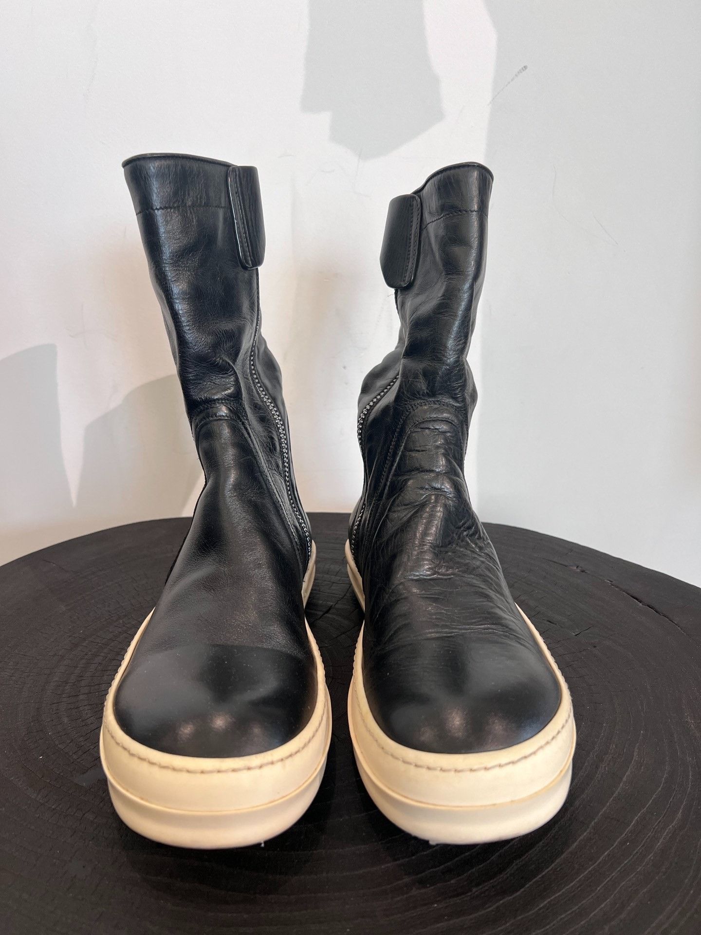Rick Owens Rick Owens Main Line Cowhide Mid-Calf Boots 40 Size US 7 / EU 40 - 4 Thumbnail