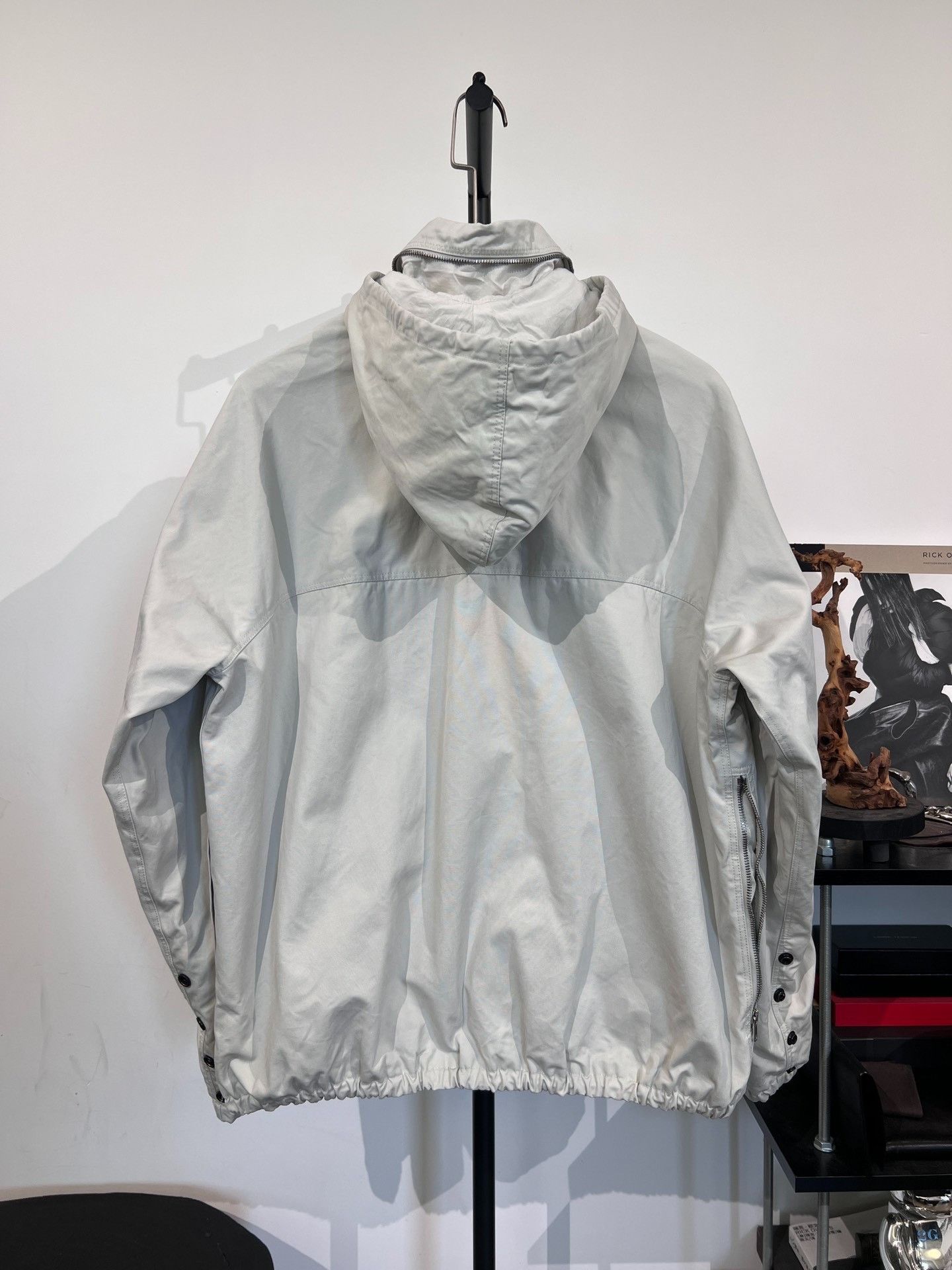 Rick Owens Drkshdw Rick Owens Drkshdw Hooded Stand Collar Jacket M Size US M / EU 48-50 / 2 - 2 Thumbnail