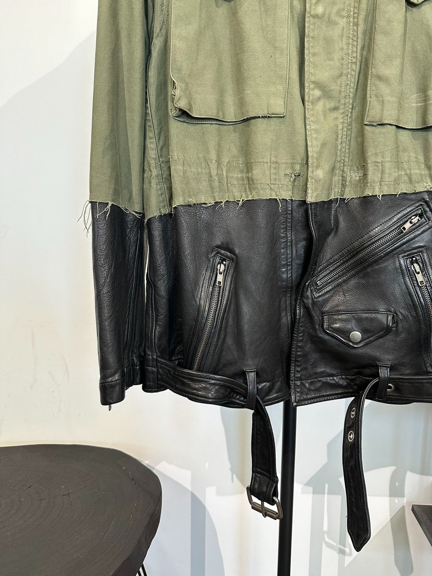 Greg Lauren Greg Lauren Leather Patchwork Utility Jacket Size US L / EU 52-54 / 3 - 5 Thumbnail