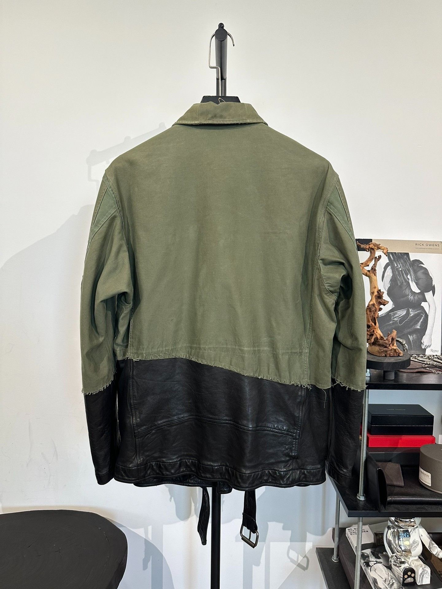 Greg Lauren Greg Lauren Leather Patchwork Utility Jacket Size US L / EU 52-54 / 3 - 2 Thumbnail