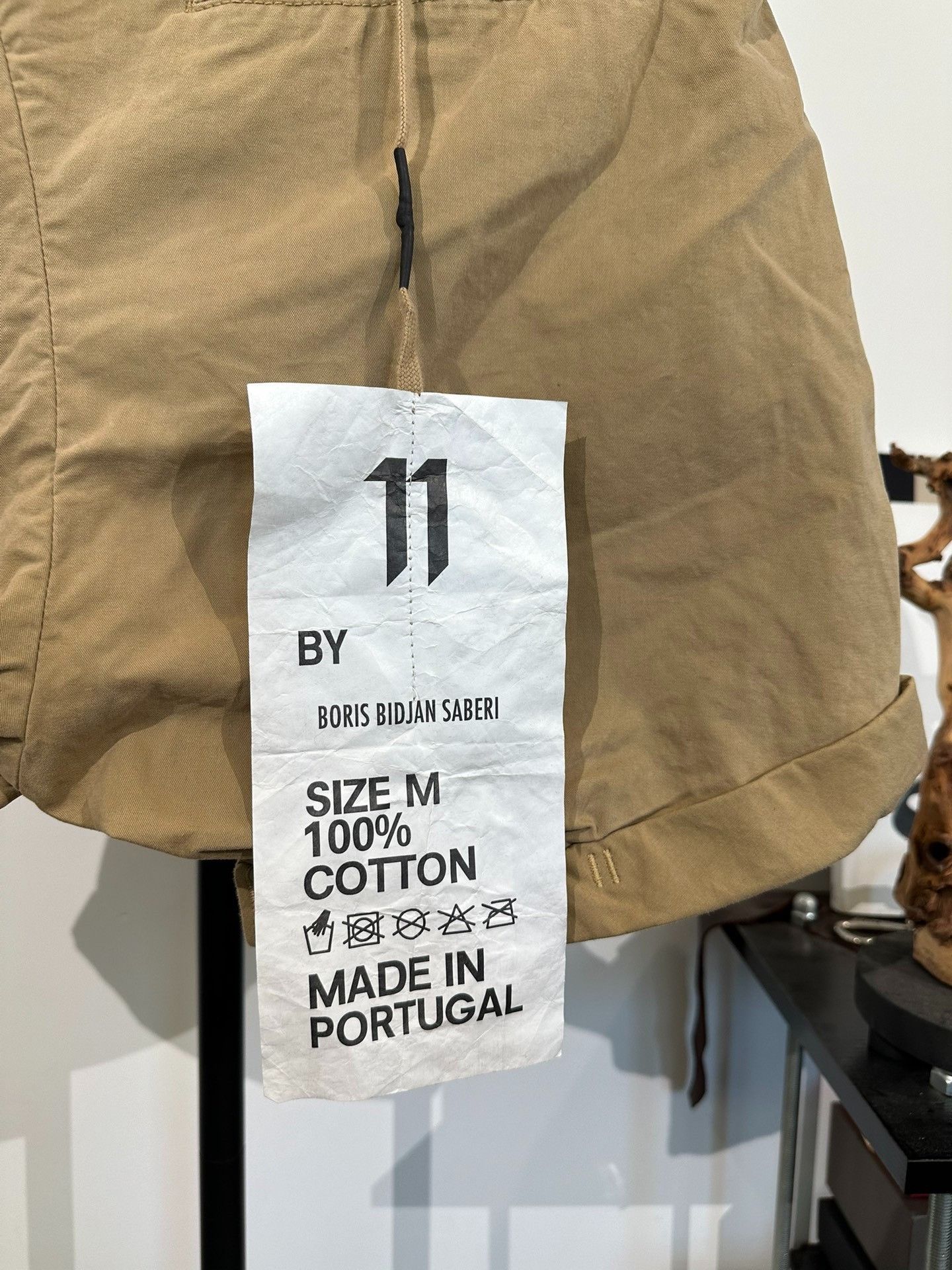 11 By Boris Bidjan Saberi Boris Bidjan Saberi 11by bbs P5 Beige Twill Shorts Size US 28 / EU 44 - 8 Thumbnail