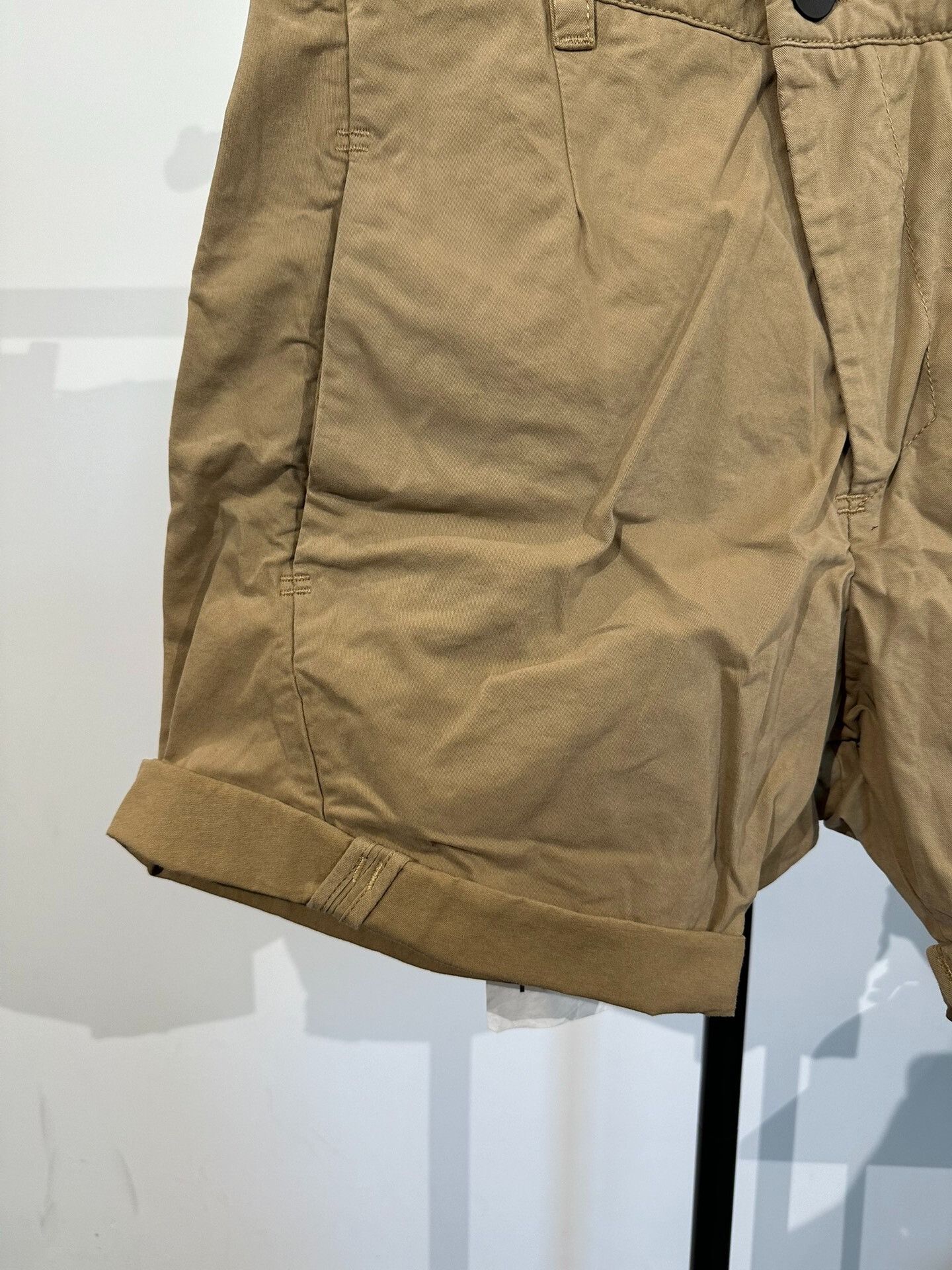 11 By Boris Bidjan Saberi Boris Bidjan Saberi 11by bbs P5 Beige Twill Shorts Size US 28 / EU 44 - 4 Thumbnail