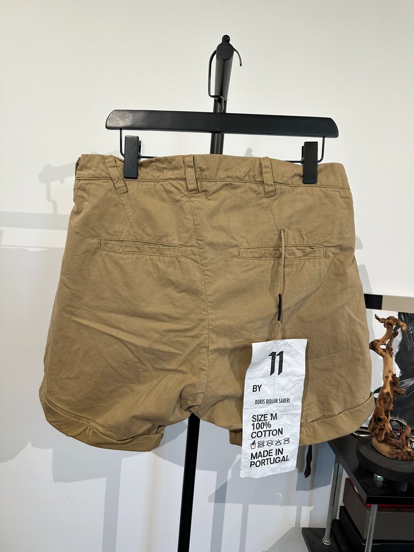 11 By Boris Bidjan Saberi Boris Bidjan Saberi 11by bbs P5 Beige Twill Shorts Size US 28 / EU 44 - 2 Thumbnail