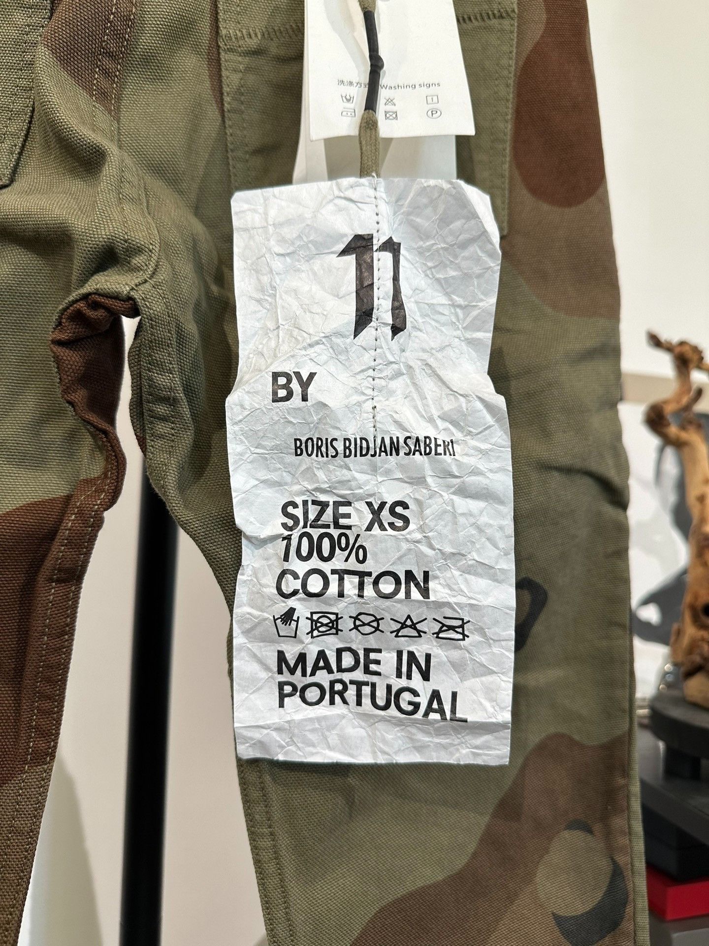 11 By Boris Bidjan Saberi Boris Bidjan Saberi 11by BBS P1 Camo Canvas Pants Size US 26 / EU 42 - 9 Thumbnail