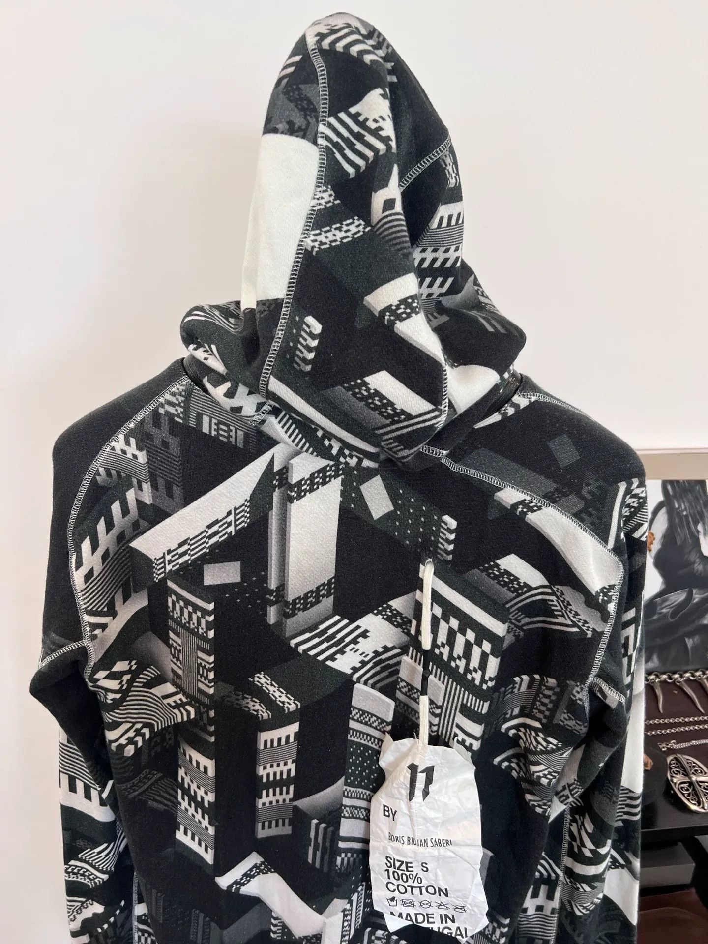 11 By Boris Bidjan Saberi Boris Bidjan Saberi 11by BBS Graphic Print Hoodie Size US S / EU 44-46 / 1 - 3 Thumbnail