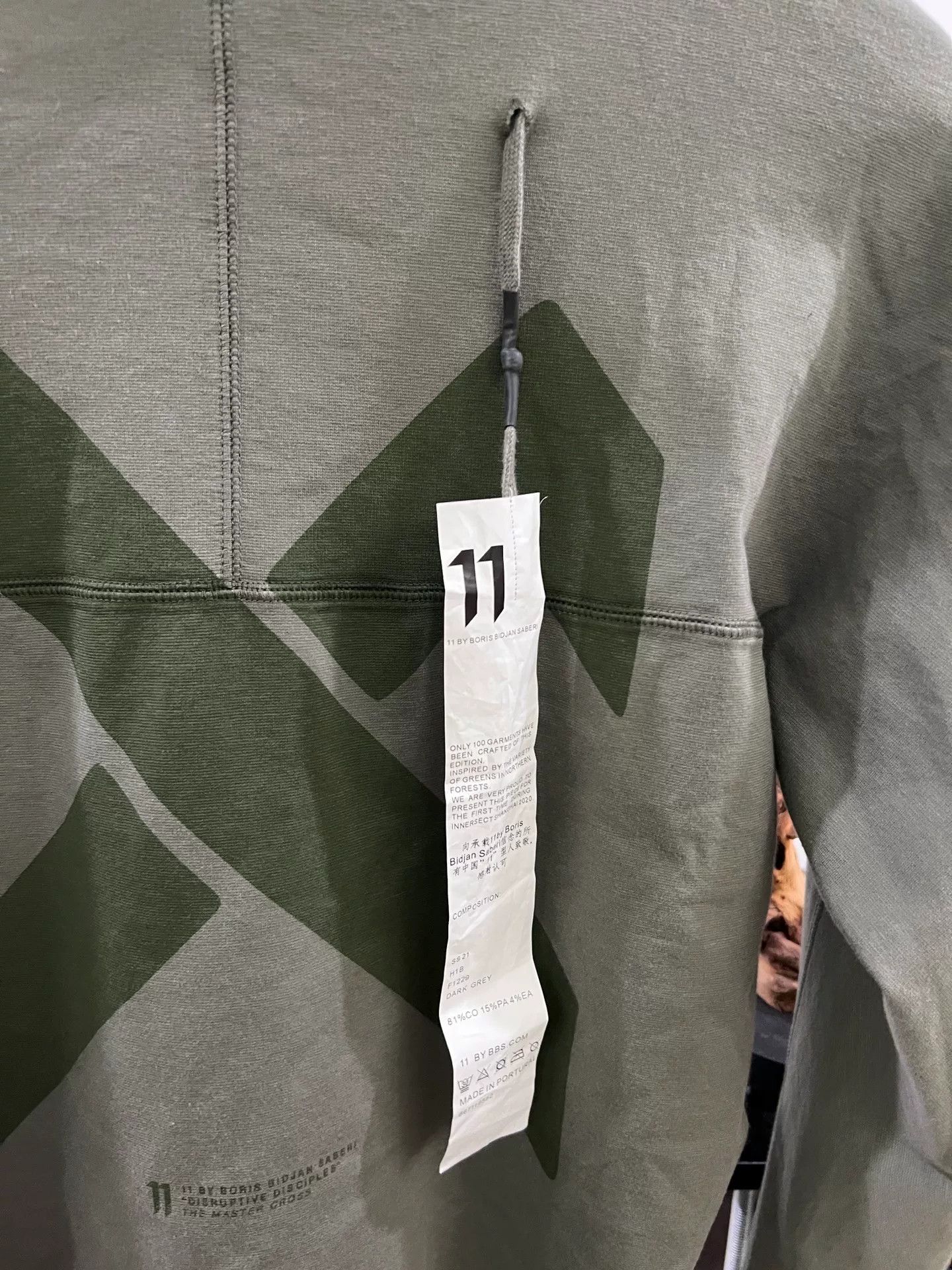 11 By Boris Bidjan Saberi Boris Bidjan Saberi 11by BBS Printed Hoodie Size US M / EU 48-50 / 2 - 6 Thumbnail