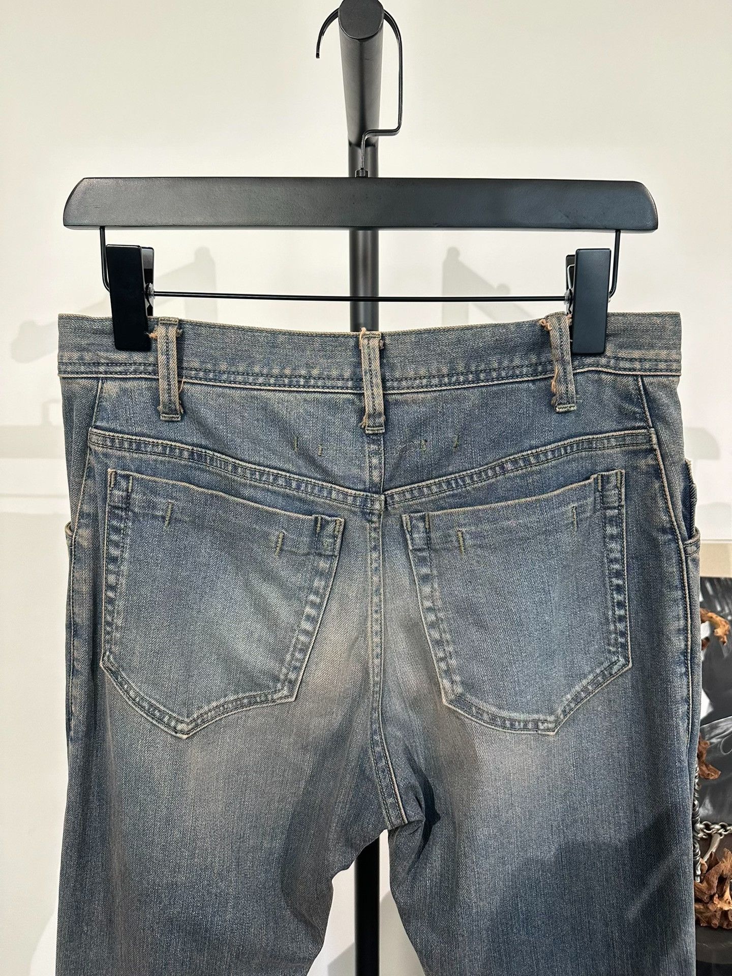 Julius Julius_7 Double Knee Distressed Washed Jeans Size US 34 / EU 50 - 4 Thumbnail
