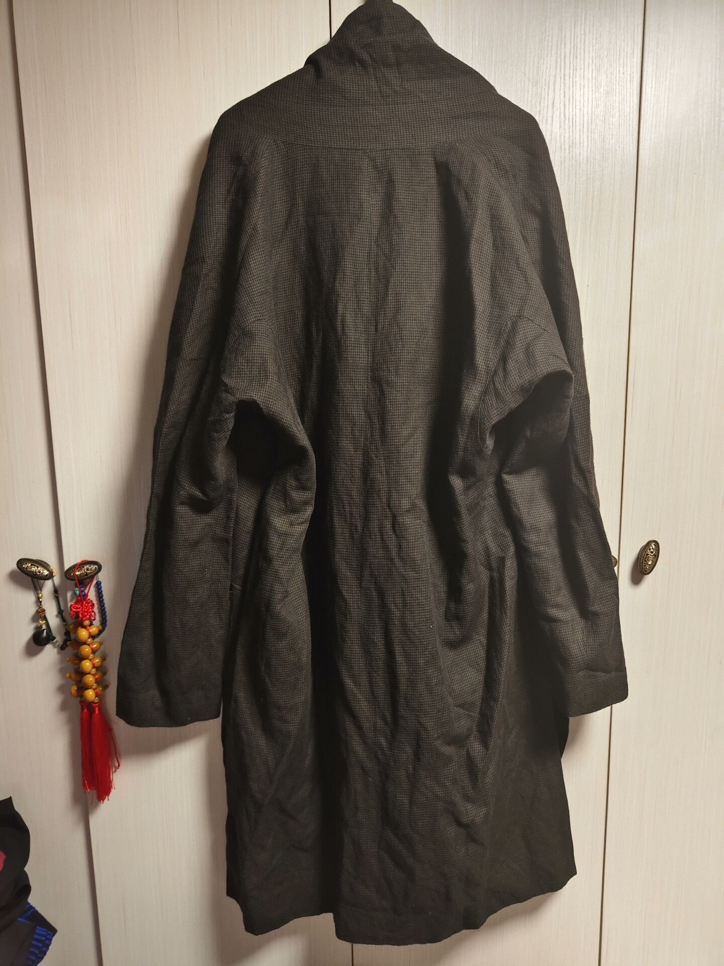 Ziggy Chen Ziggy Chen 19AW Houndstooth Robe Coat Size US M / EU 48-50 / 2 - 6 Thumbnail