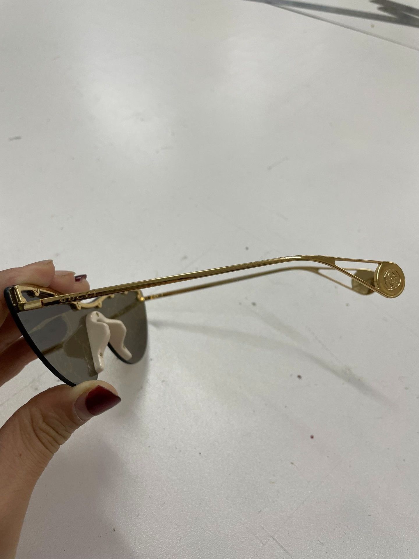 Gucci Gucci GG0666S Shield Sunglasses Size ONE SIZE - 3 Thumbnail