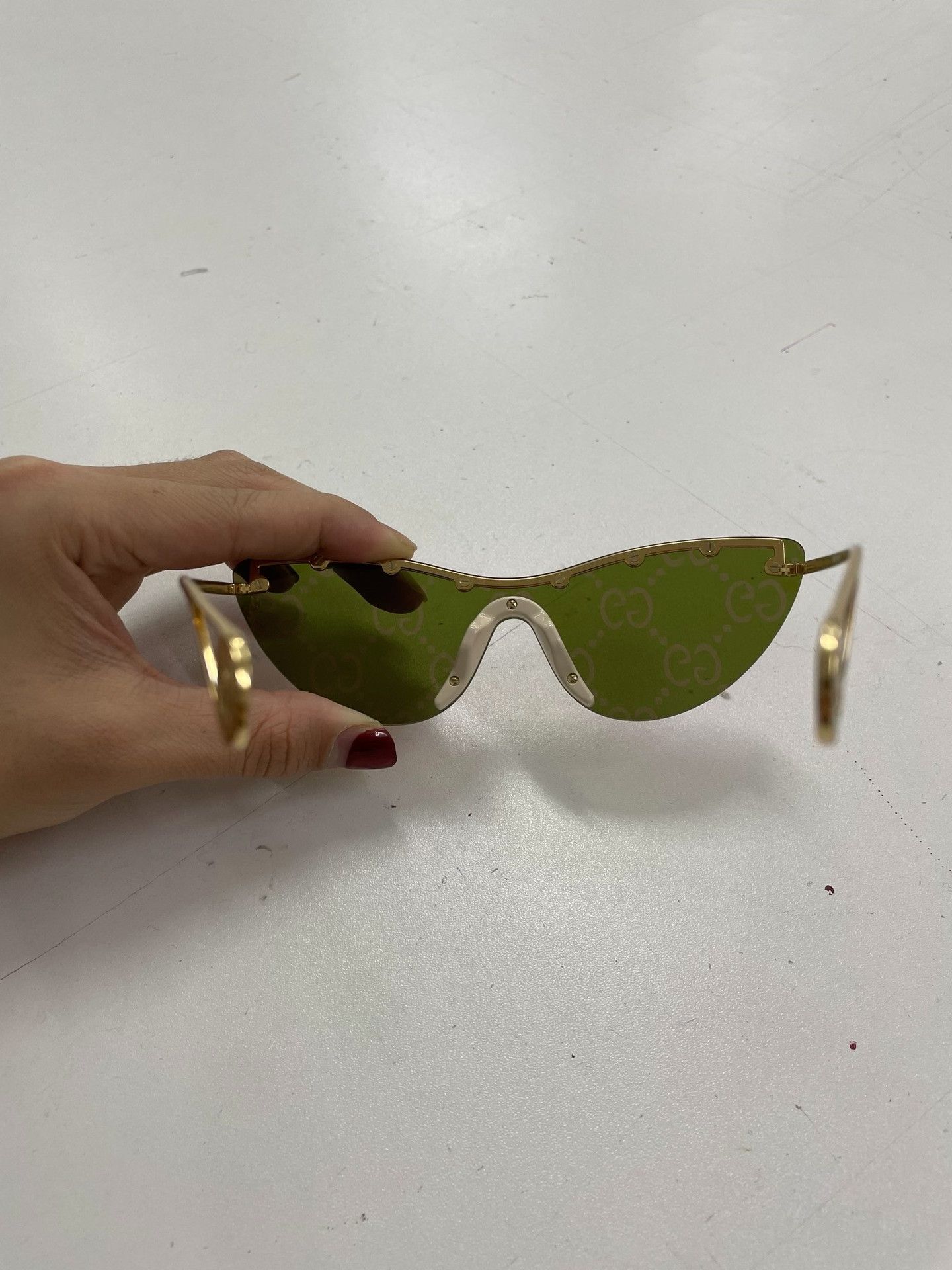 Gucci Gucci GG0666S Shield Sunglasses Size ONE SIZE - 2 Thumbnail