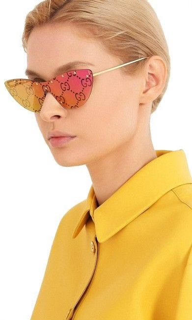Gucci Gucci GG0666S Shield Sunglasses Size ONE SIZE - 7 Thumbnail
