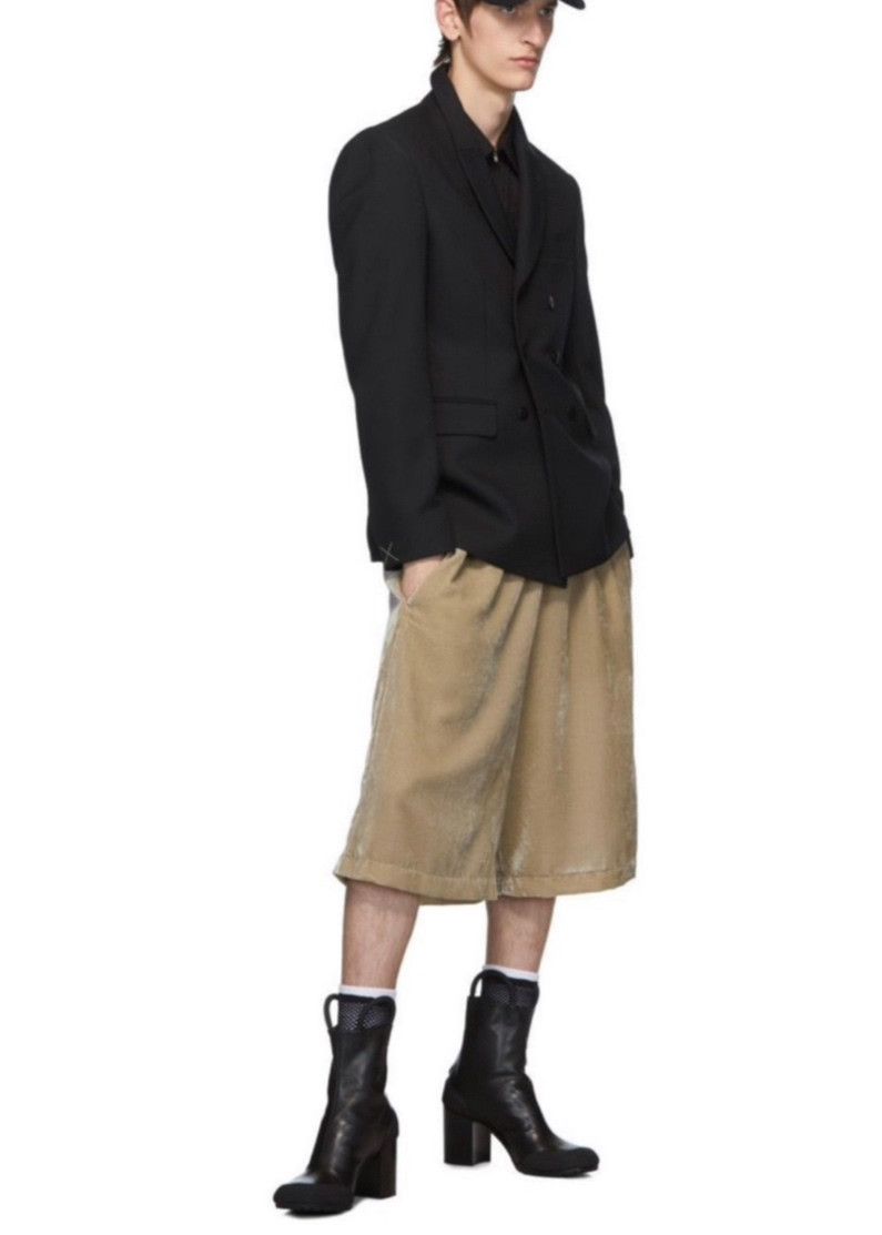 Random Identities Random Identities Velvet Oversized High-Waist Boxer Shorts Size US 35 - 5 Thumbnail