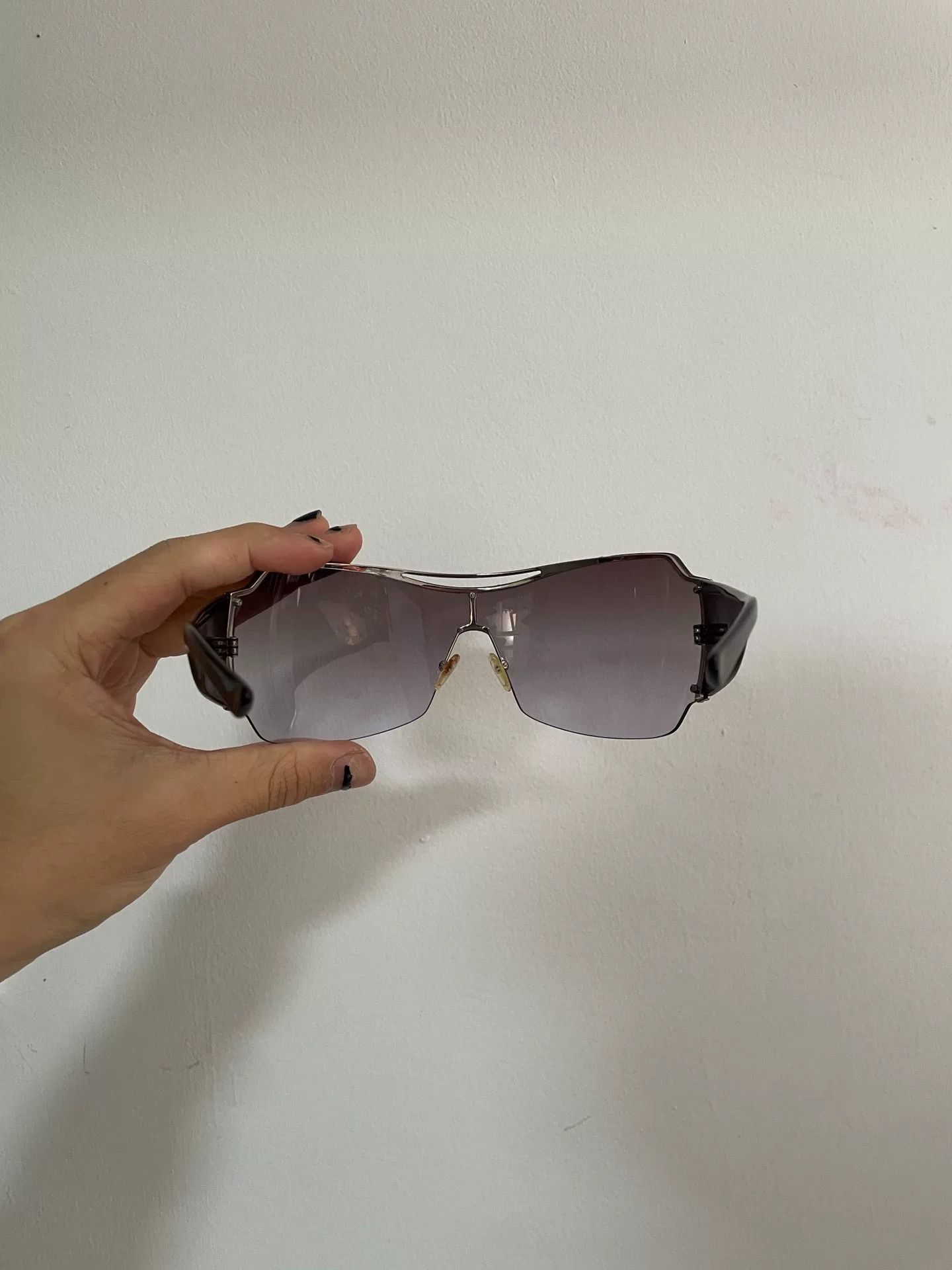 Emporio Armani Emporio Armani Vintage Oversized Sunglasses Size ONE SIZE - 3 Thumbnail