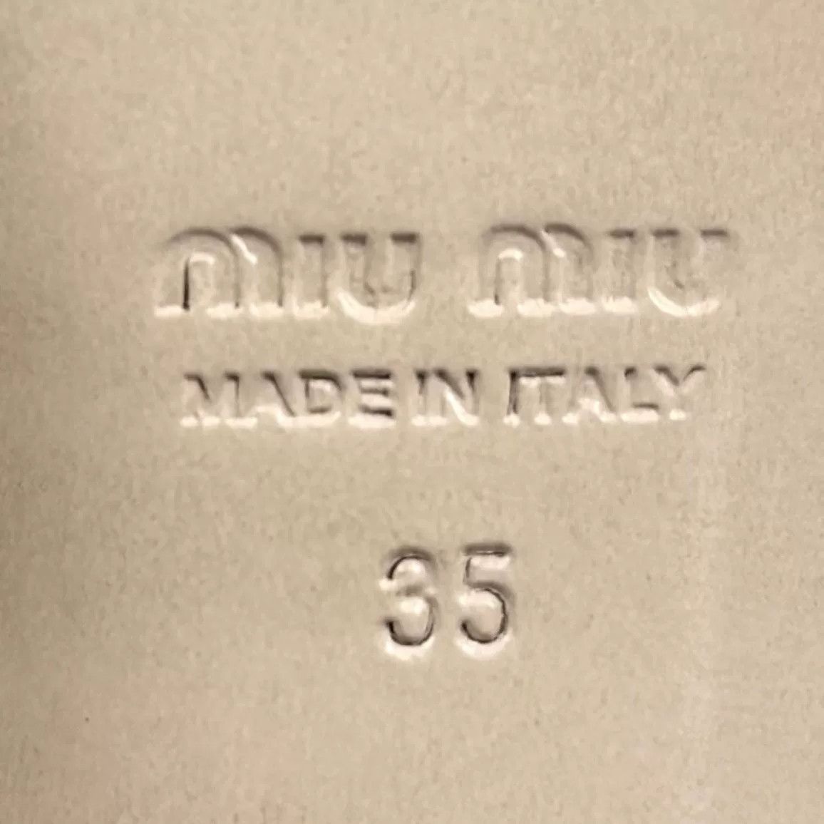 Miu Miu Miu Miu Beige Leather Mary Jane Shoes 35 Size US 4 / IT 34 - 7 Thumbnail