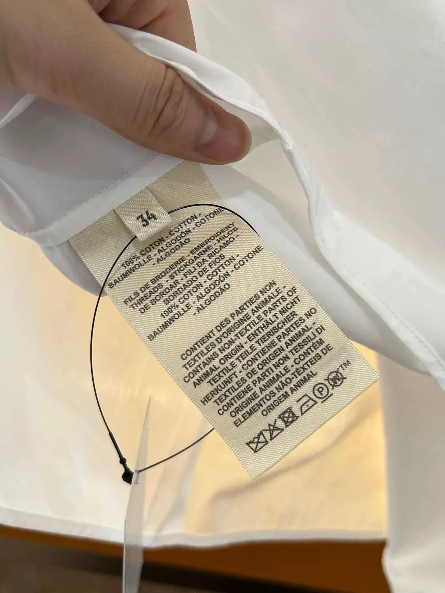 Hermes Hermes Embroidered Shirt Size 34 Size XXS / US 00 / IT 34 - 3 Thumbnail
