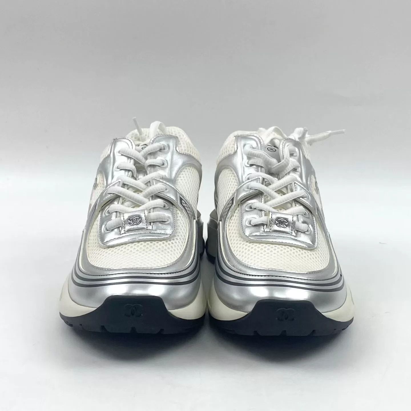Chanel Chanel Size 39 Silver Women's Shoes Size US 8 / IT 38 - 2 Thumbnail