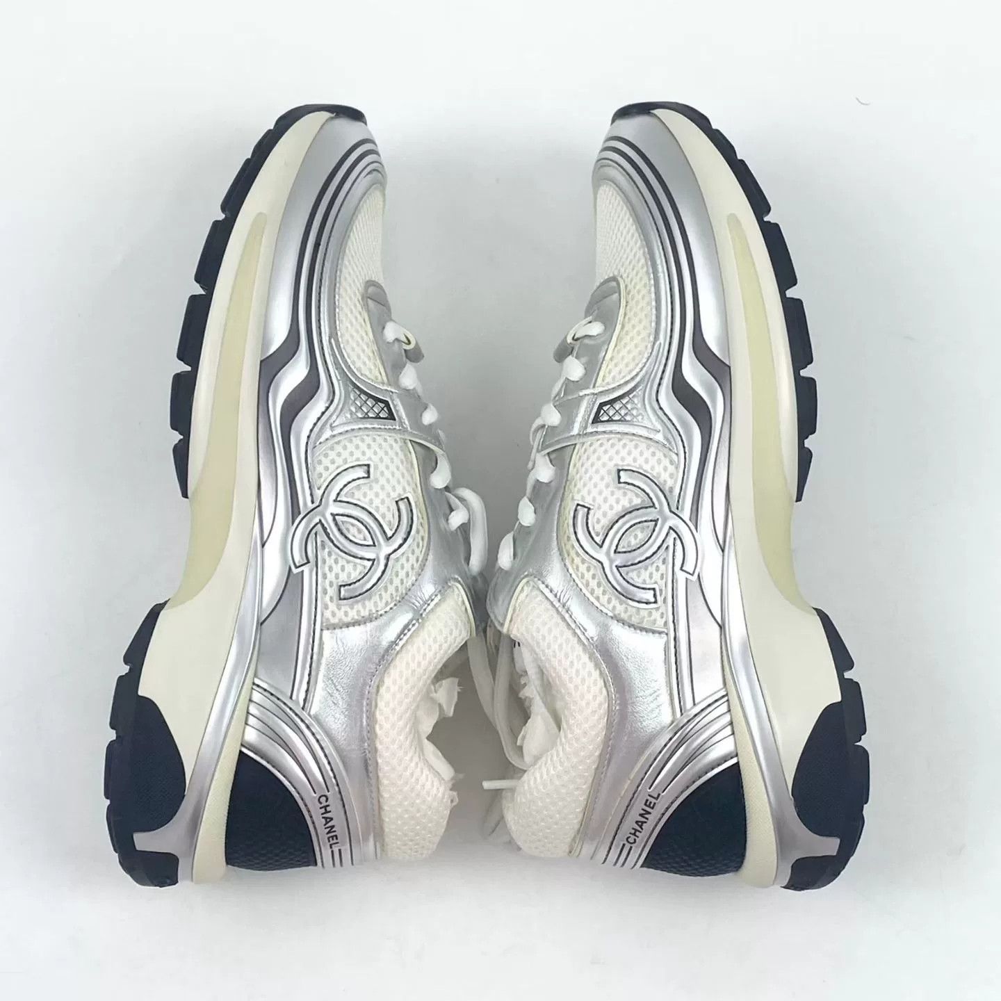 Chanel Chanel Size 39 Silver Women's Shoes Size US 8 / IT 38 - 4 Thumbnail