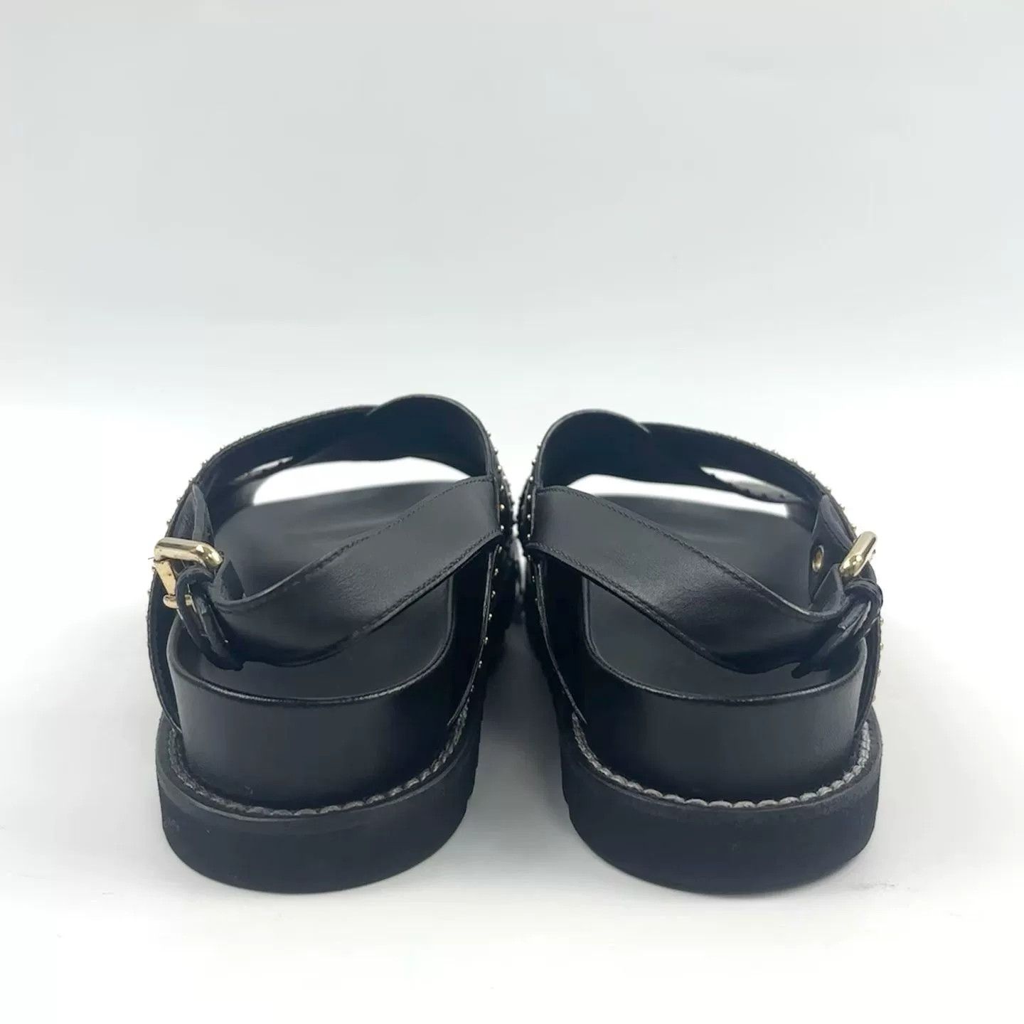 Louis Vuitton Louis Vuitton Black Monogram Sandals Size US 5 / IT 35 - 7 Thumbnail