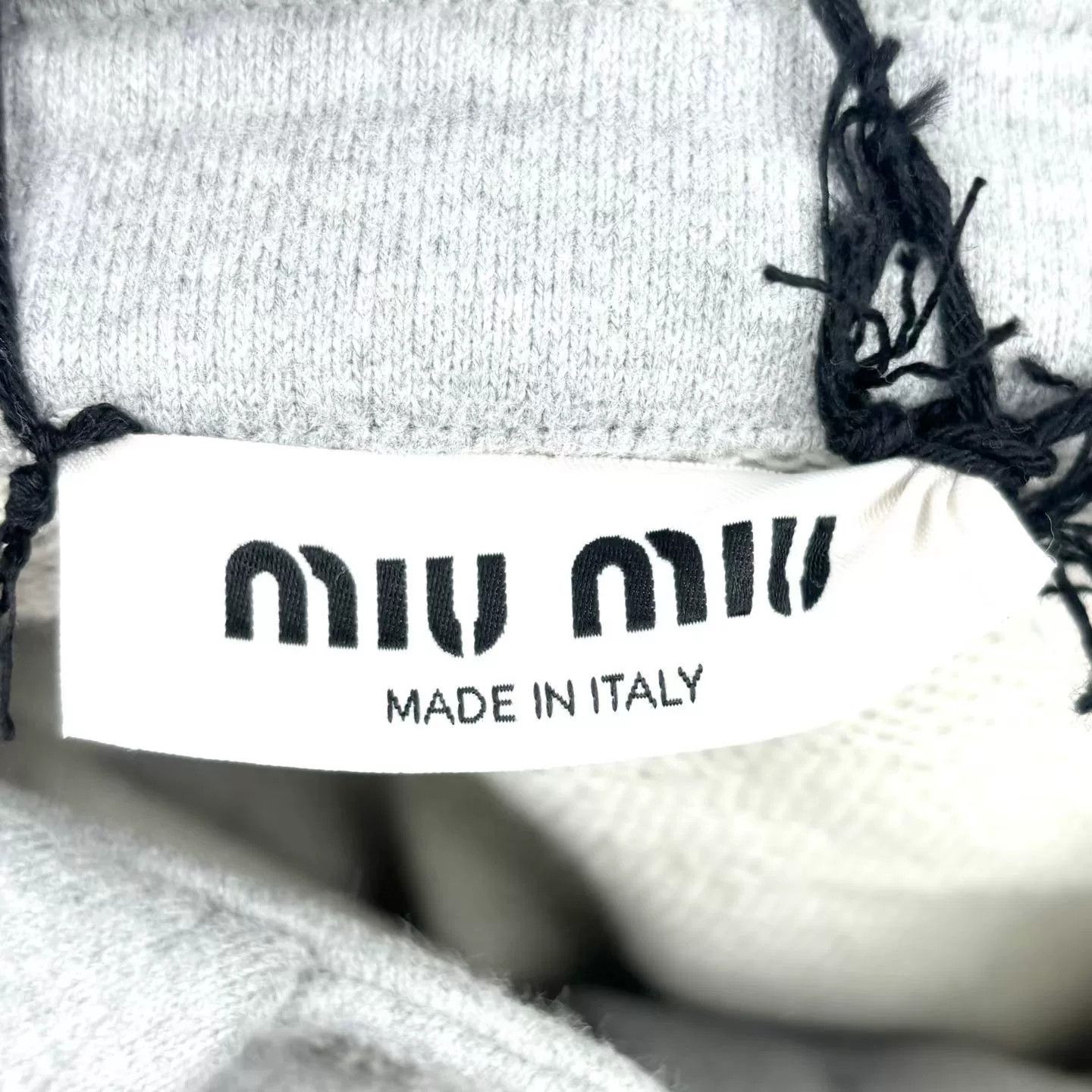 Miu Miu Miumiu Logo Gray Sweatshirt Size M / US 6-8 / IT 42-44 - 3 Thumbnail