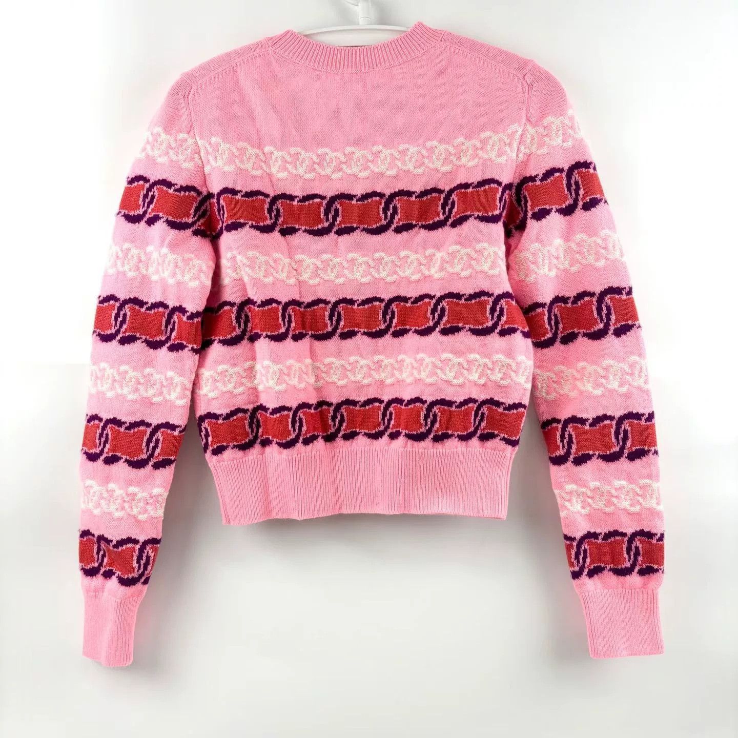 Chanel Chanel Pink CC Print Sweater Size XXS / US 00 / IT 34 - 2 Thumbnail