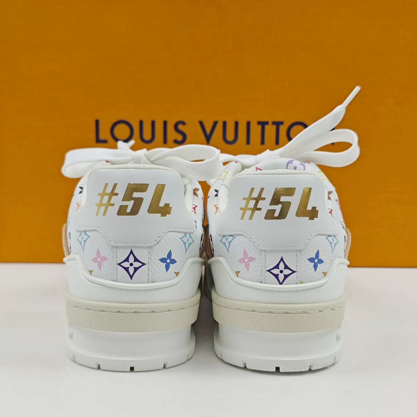 Louis Vuitton Louis Vuitton White Multicolor Trainer Sneakers Size US 5.5 / IT 35.5 - 7 Thumbnail
