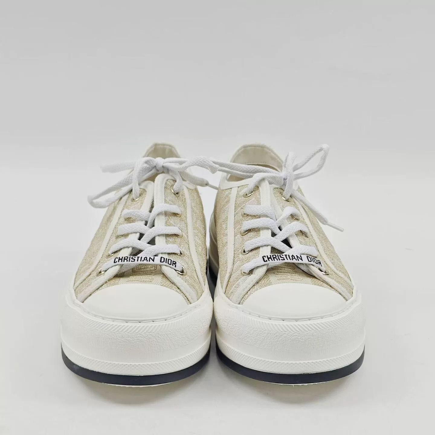 Dior Dior Gold Logo Print Sneakers Size US 6 / IT 36 - 2 Thumbnail