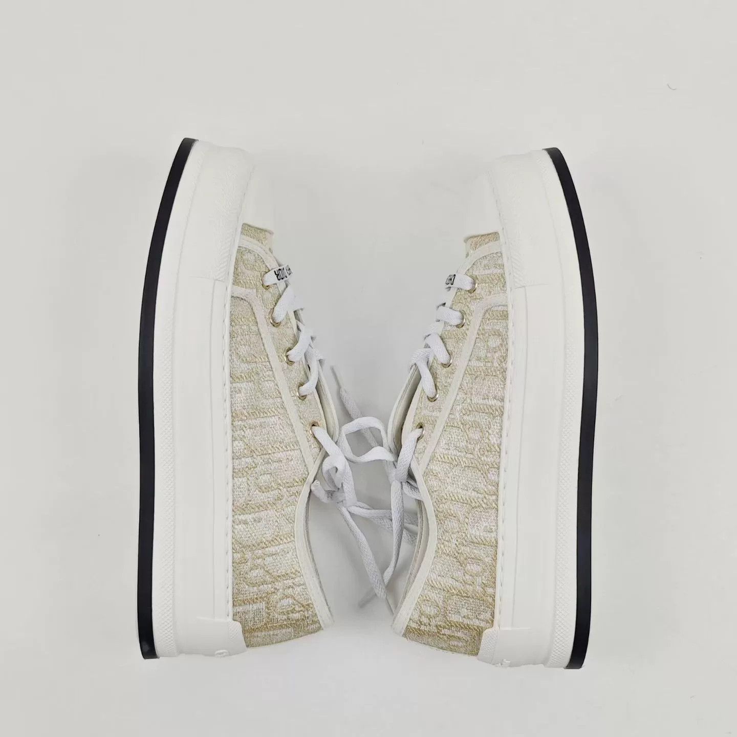 Dior Dior Gold Logo Print Sneakers Size US 6 / IT 36 - 4 Thumbnail