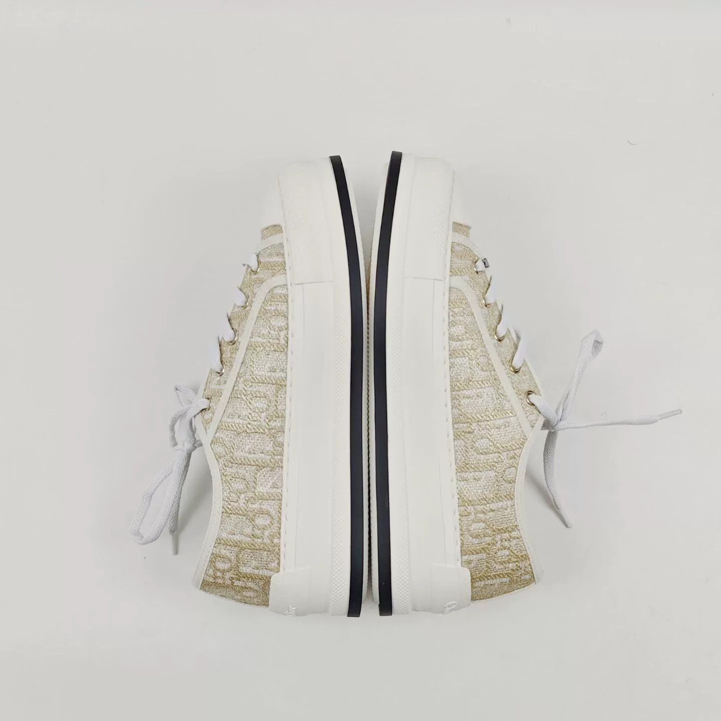 Dior Dior Gold Logo Print Sneakers Size US 6 / IT 36 - 3 Thumbnail
