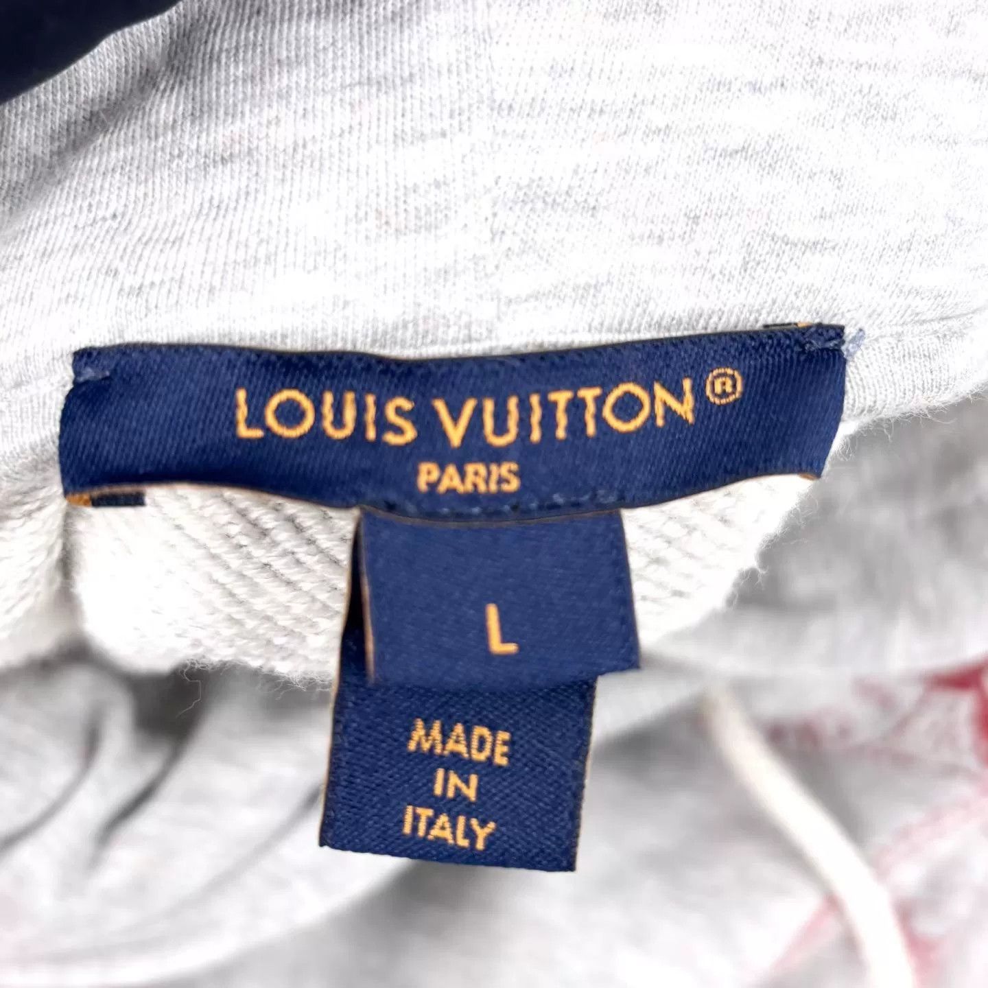 Louis Vuitton LV 2026 Gray Stamp Logo Short Sweatshirt Size L / US 10 / IT 46 - 3 Thumbnail