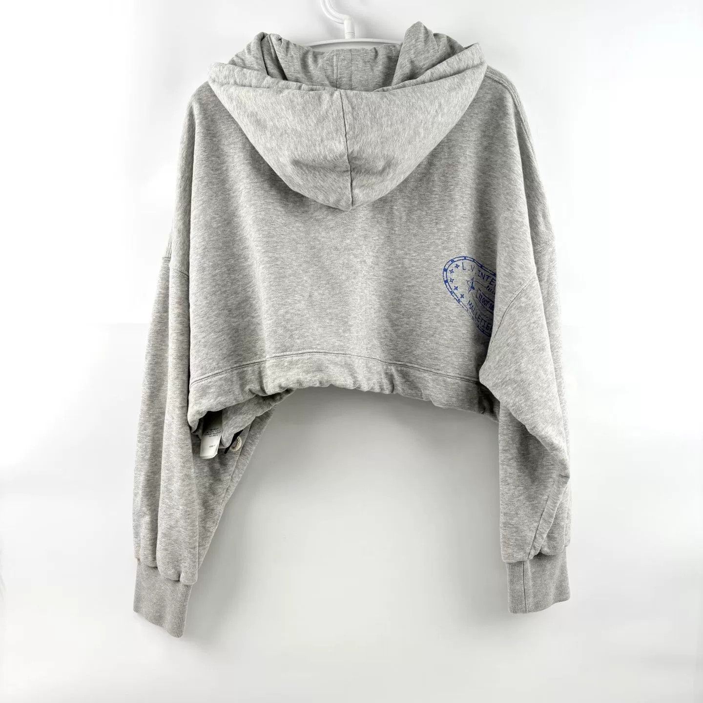 Louis Vuitton LV 2026 Gray Stamp Logo Short Sweatshirt Size L / US 10 / IT 46 - 2 Thumbnail