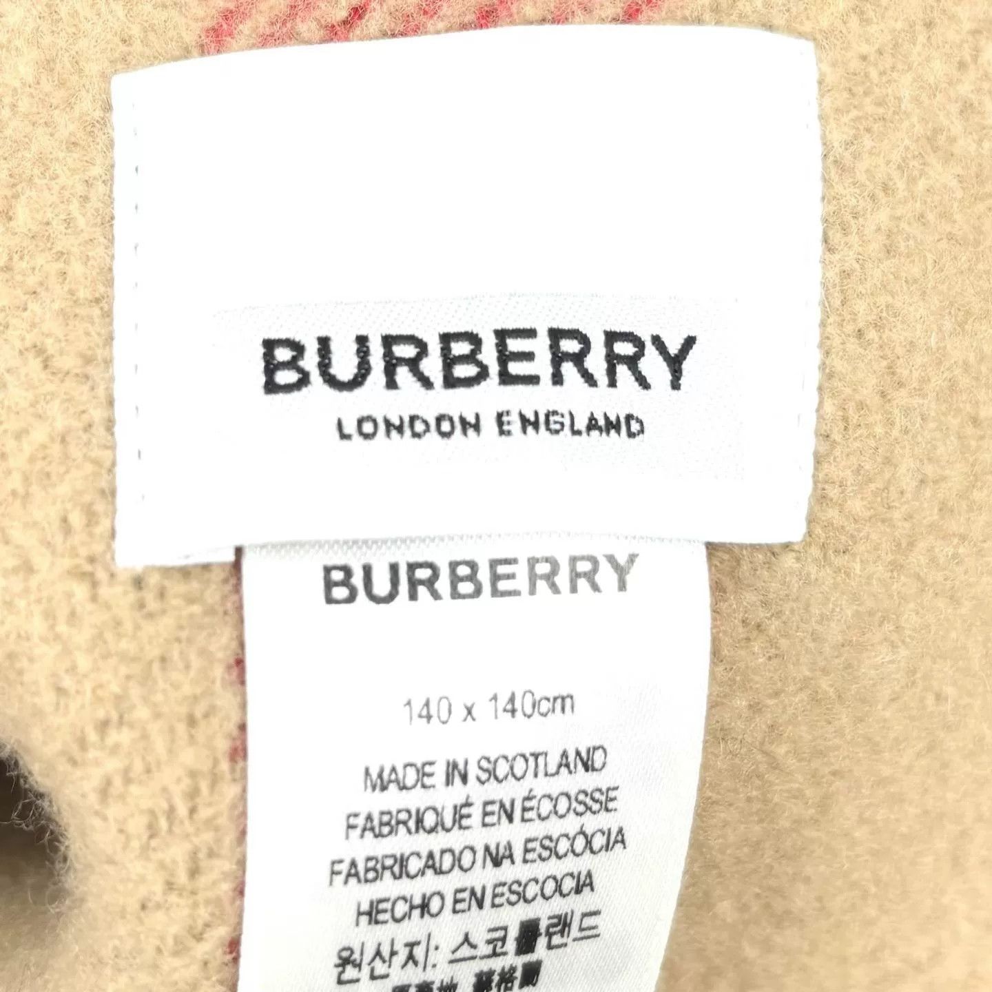 Burberry Burberry Black Reversible Logo Print Shawl Size ONE SIZE - 4 Thumbnail