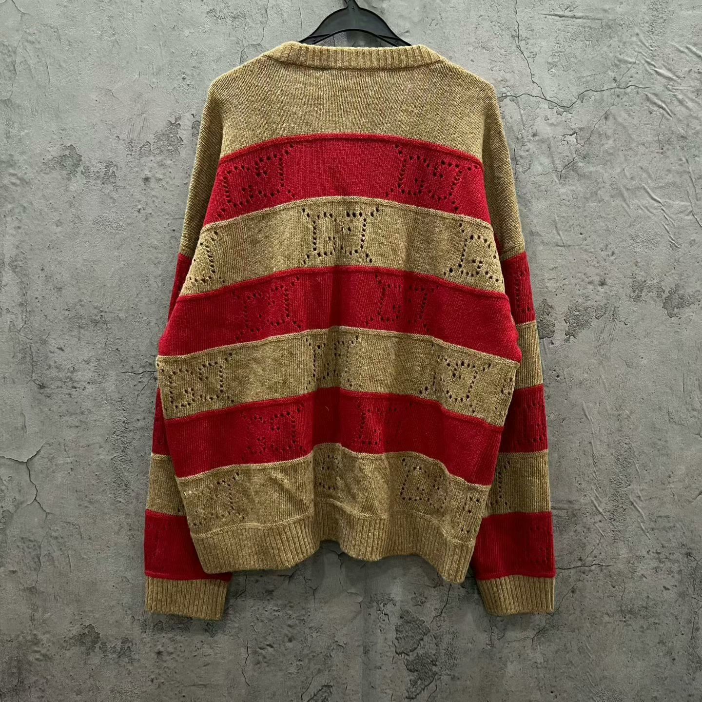 Gucci Gucci Double G Hollow Stripe Cardigan Size XL / US 12-14 / IT 48-50 - 2 Thumbnail