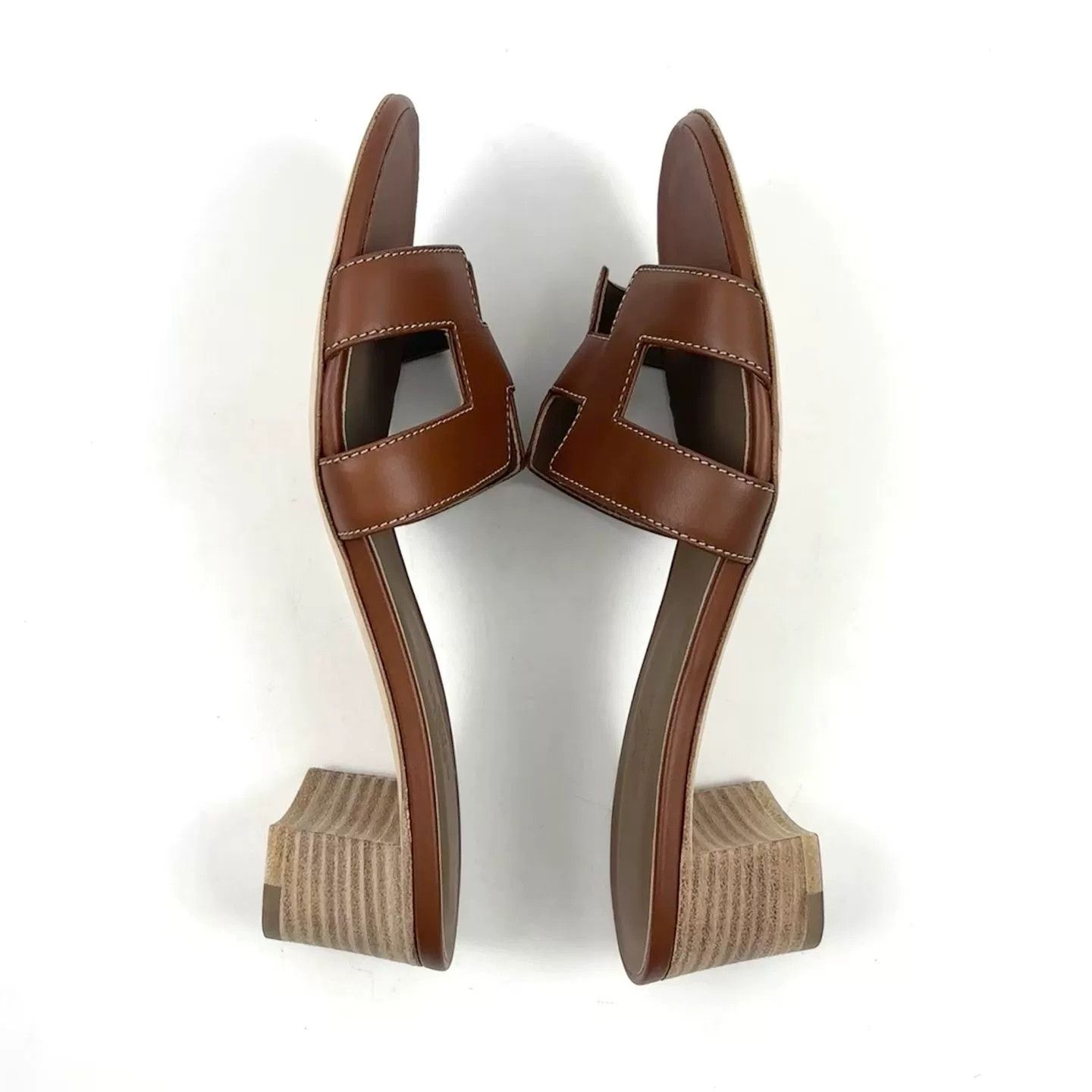 Hermes HERMES H Brown Low-Heel Shoes 37 Size US 6 / IT 36 - 4 Thumbnail