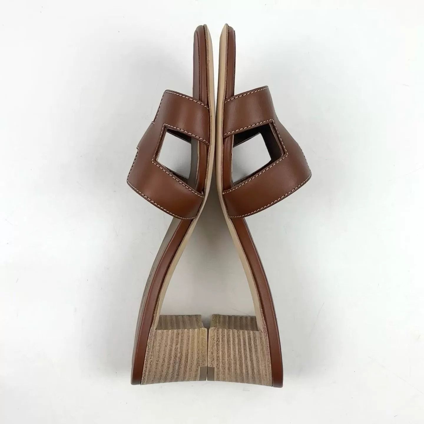 Hermes HERMES H Brown Low-Heel Shoes 37 Size US 6 / IT 36 - 3 Thumbnail