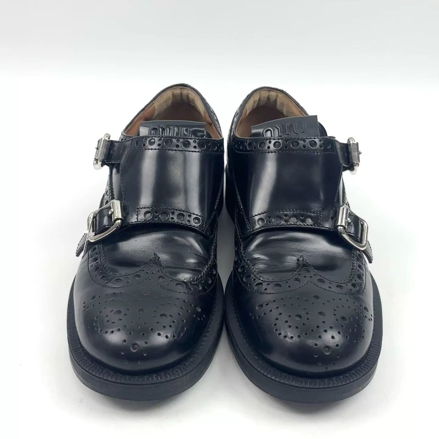 Miu Miu MiuMiu Black Leather Chelsea Boots Size US 4.5 / IT 34.5 - 2 Thumbnail