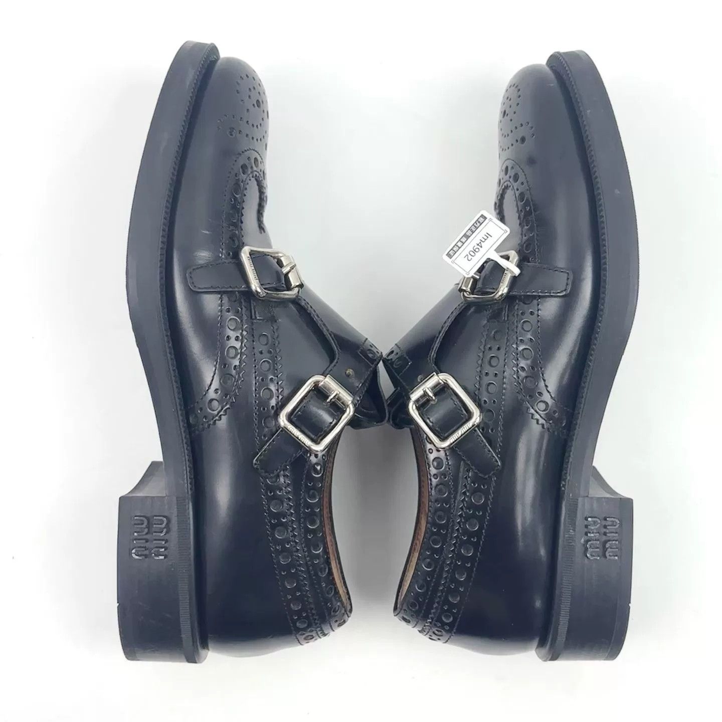 Miu Miu MiuMiu Black Leather Chelsea Boots Size US 4.5 / IT 34.5 - 4 Thumbnail