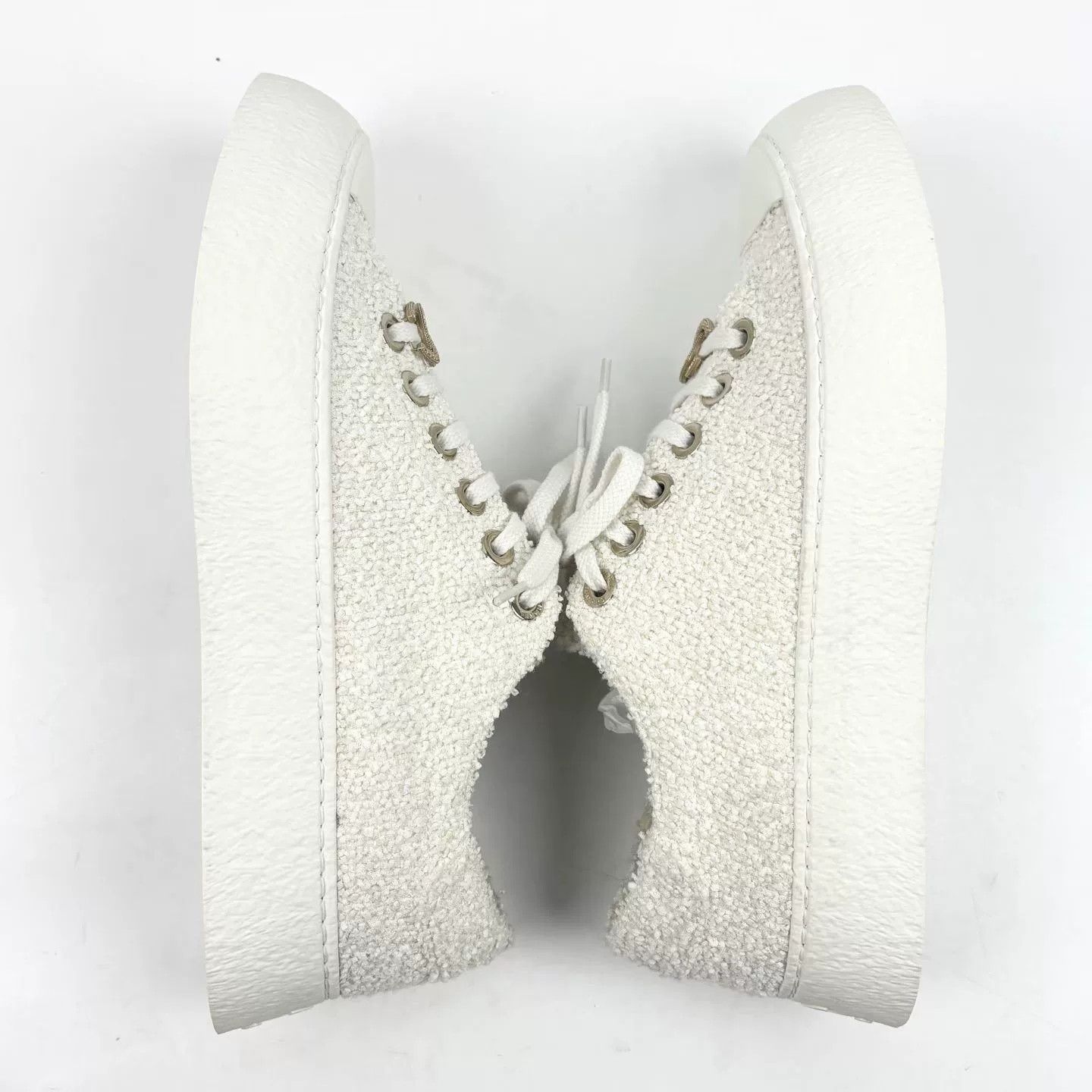 Chanel Chanel 2025 New White Plush Casual Shoes Size US 8 / IT 38 - 4 Thumbnail