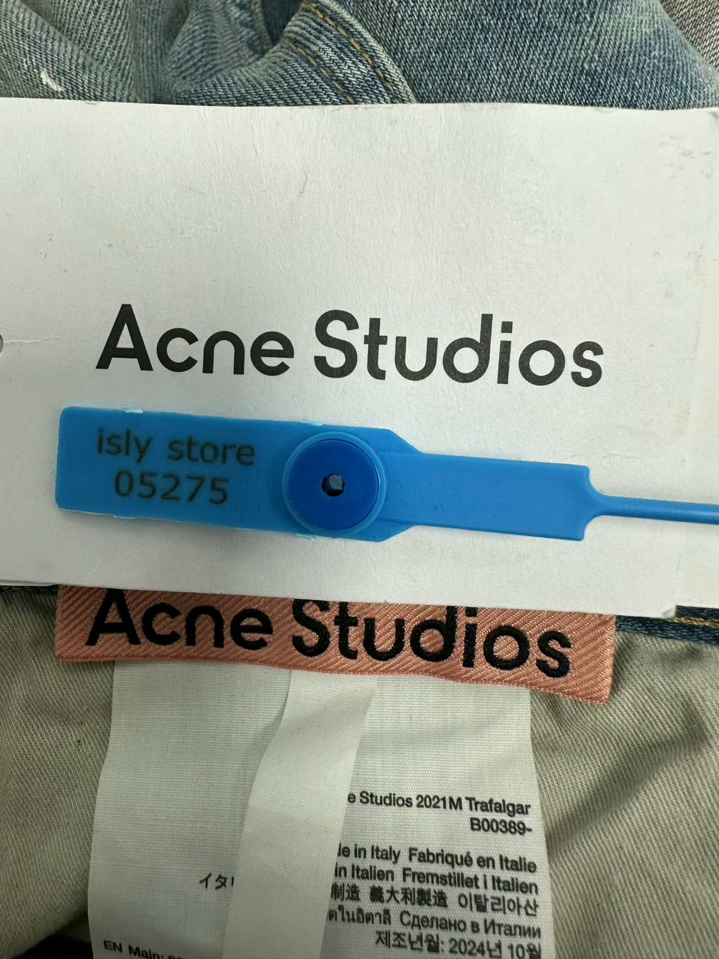 Acne Studios Acne Painted Wide-Leg Mid-Rise Jeans Size 30" / US 8 / IT 44 - 5 Thumbnail