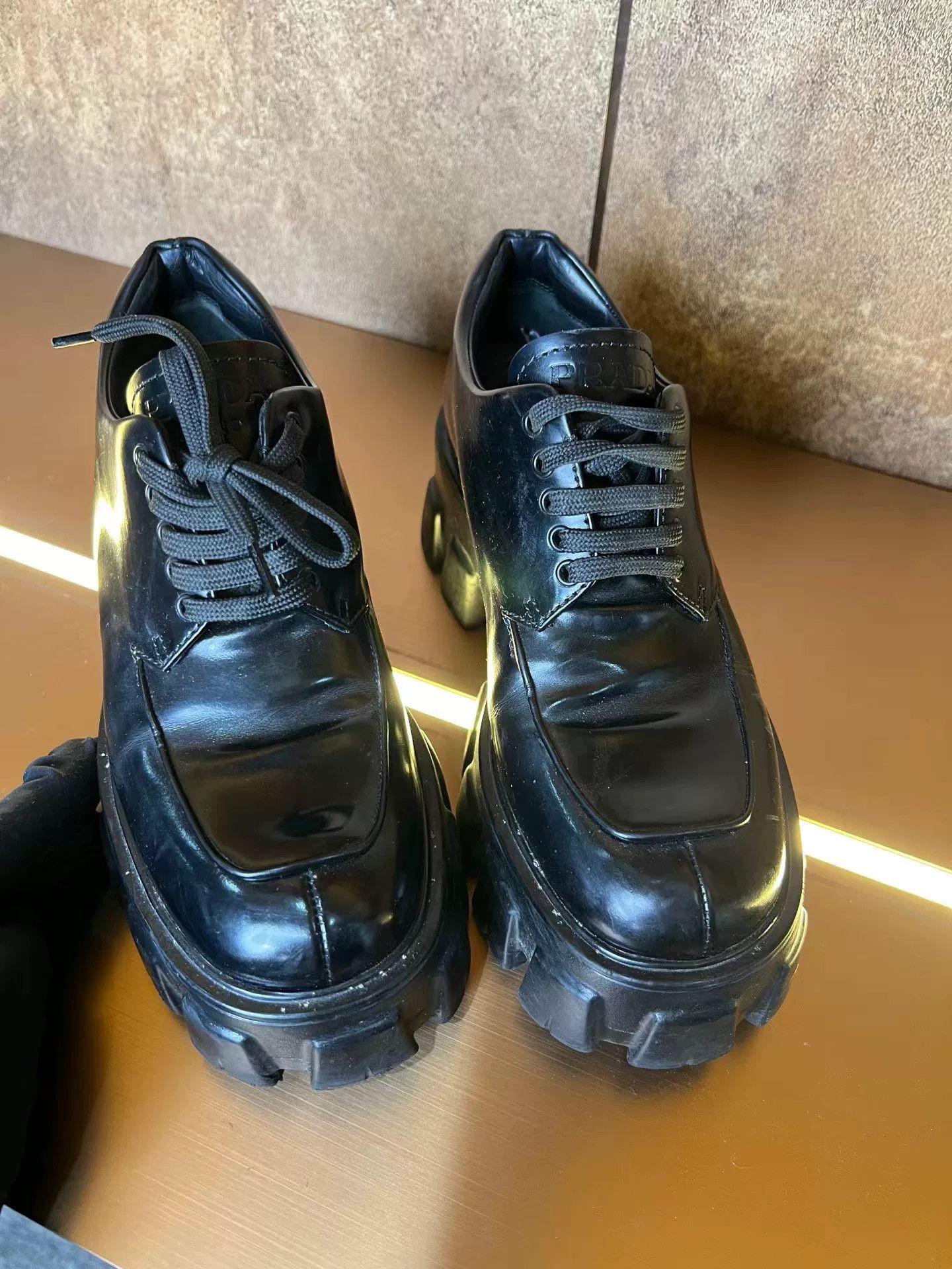Prada Prada Sawtooth Shoes Size US 4.5 / IT 34.5 - 2 Thumbnail