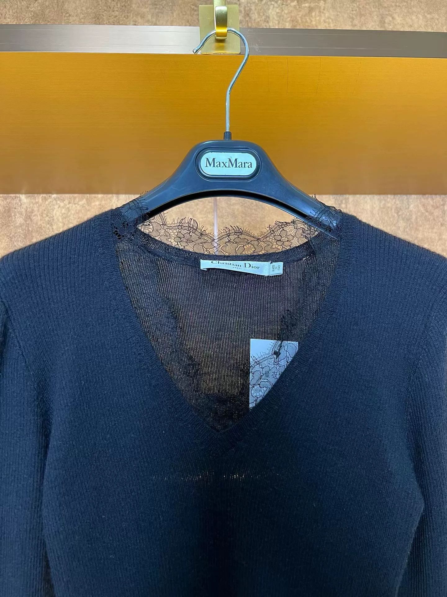 Dior Dior Lace Cashmere Knit Sweater Size S / US 4 / IT 40 - 3 Thumbnail