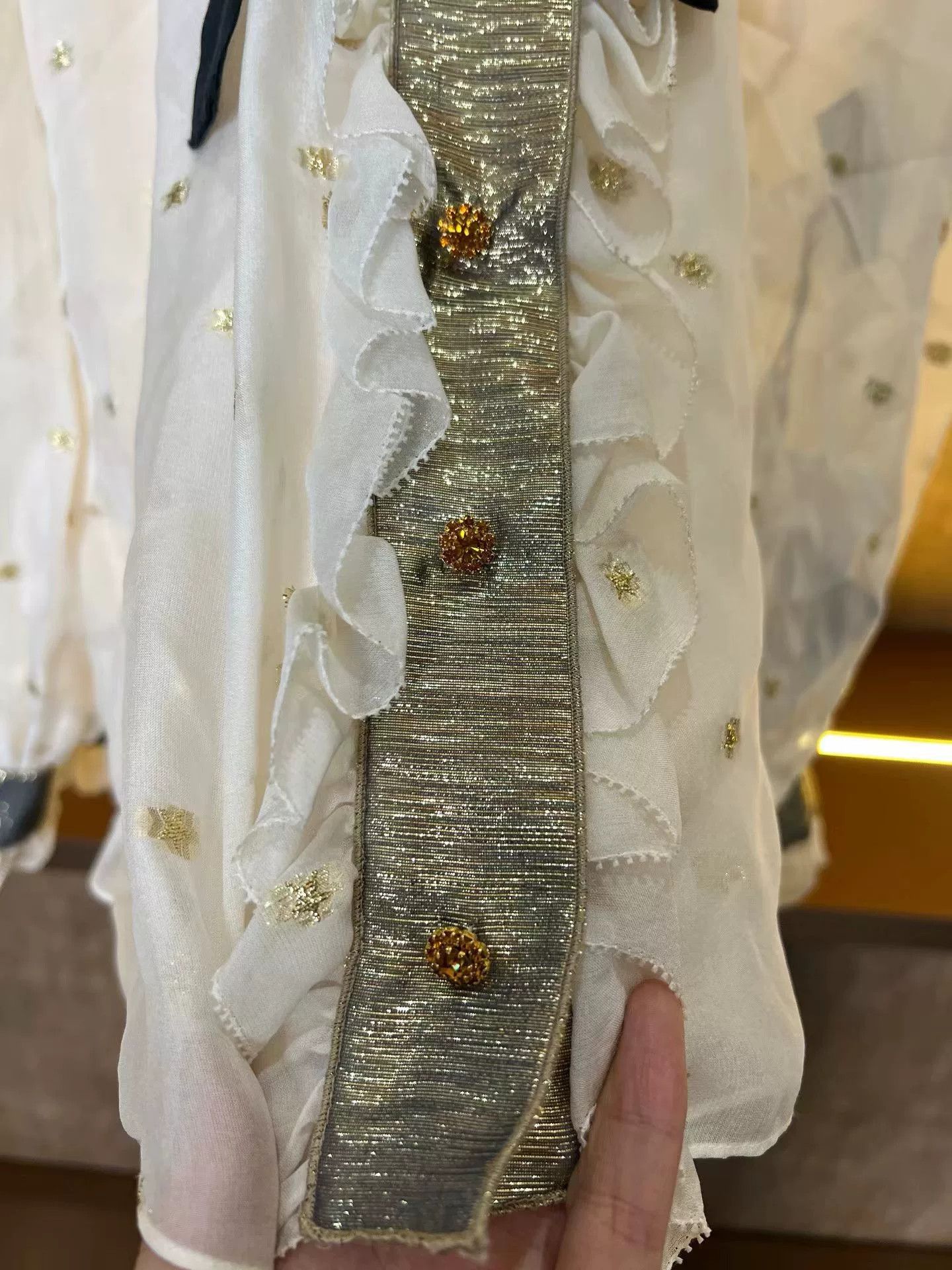 Dolce & Gabbana D&G Diamond Button Shirt Size S / US 4 / IT 40 - 4 Thumbnail