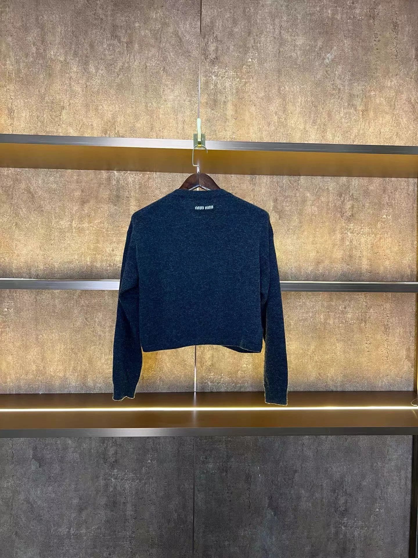 Miu Miu Miumiu Slogan Cashmere Cardigan Size S / US 4 / IT 40 - 2 Thumbnail