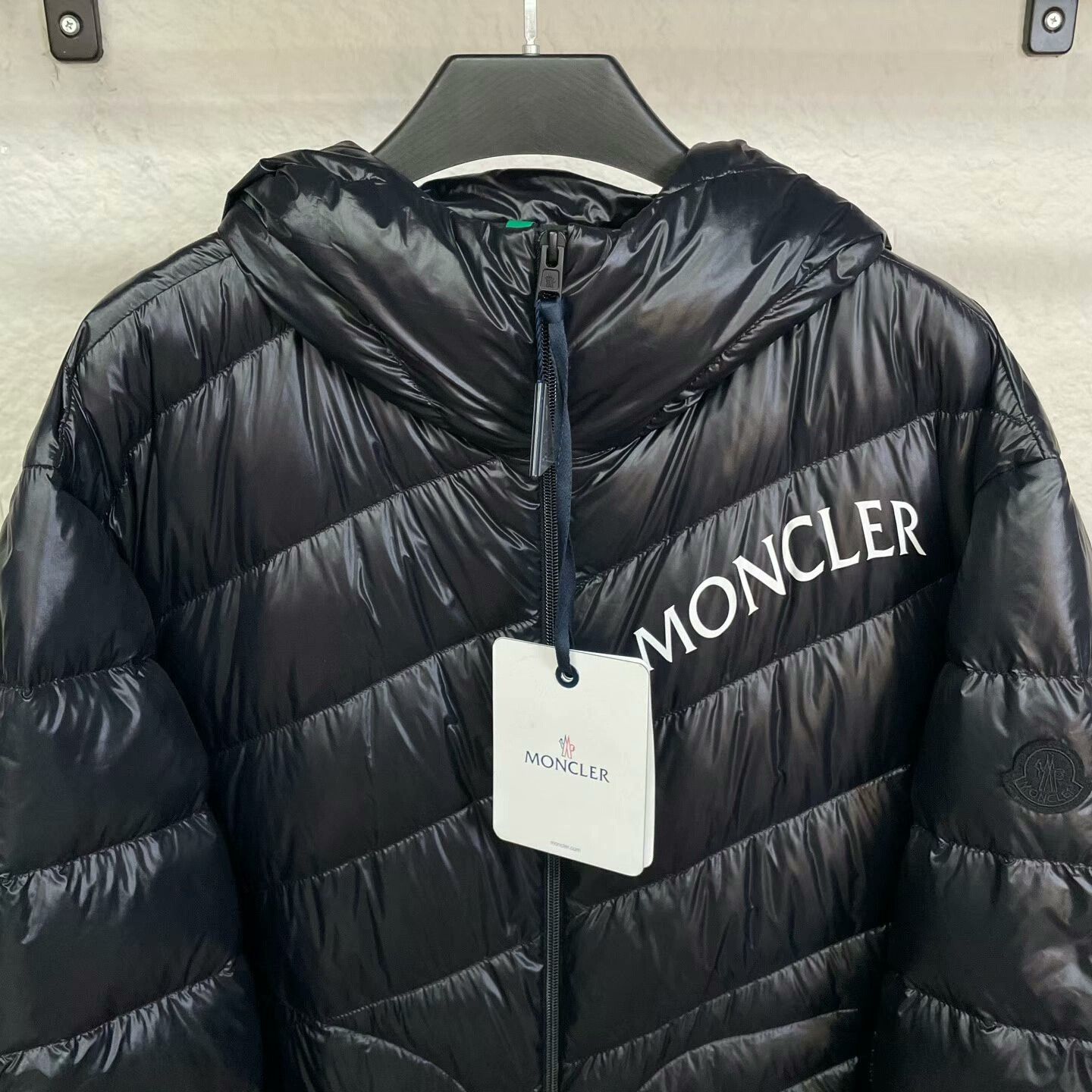 Moncler Moncler Black Letter Hooded Down Jacket Size XL / US 12-14 / IT 48-50 - 3 Thumbnail