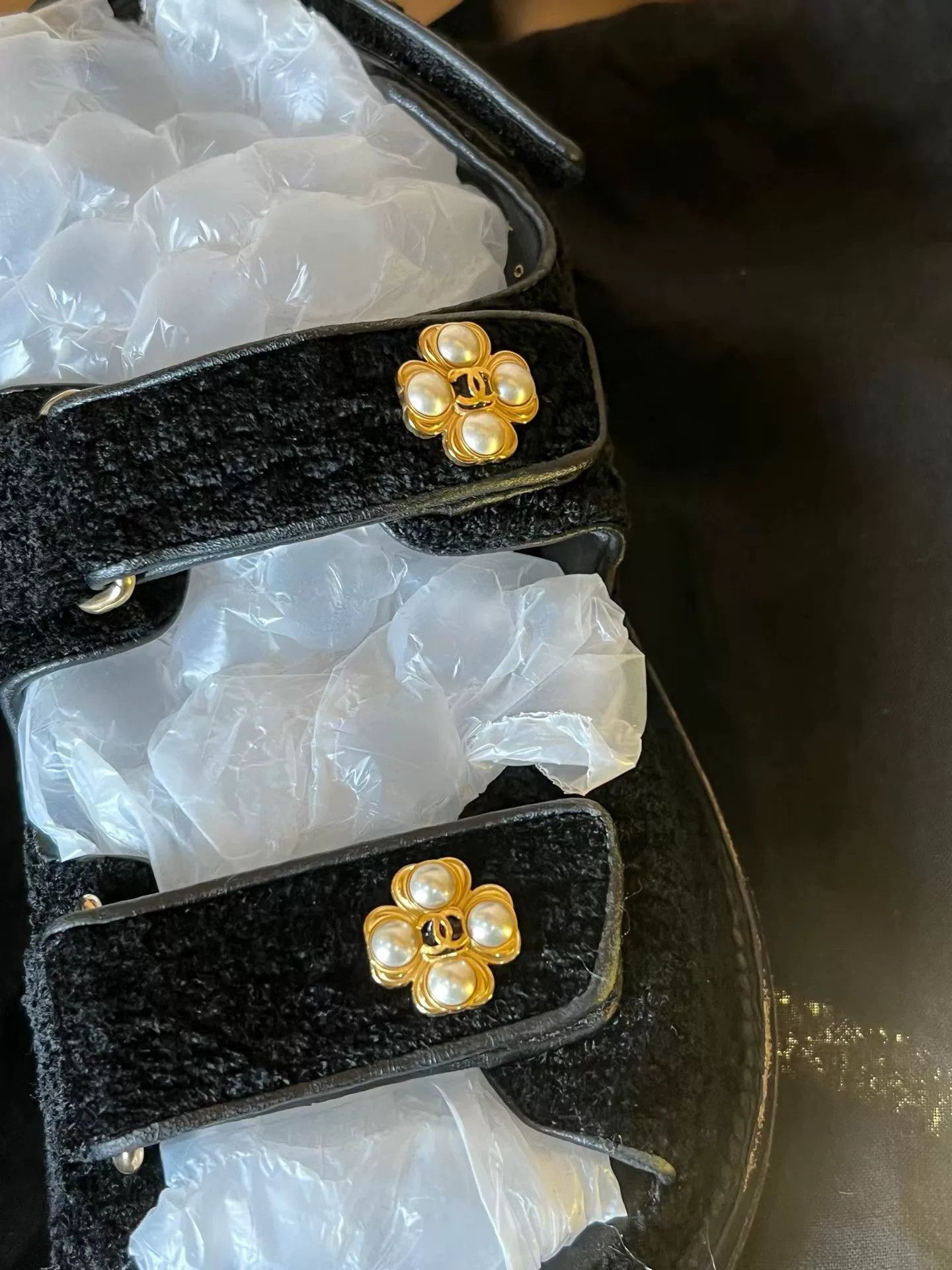 Chanel Chanel Crystal Double C Sandals Size US 5 / IT 35 - 3 Thumbnail