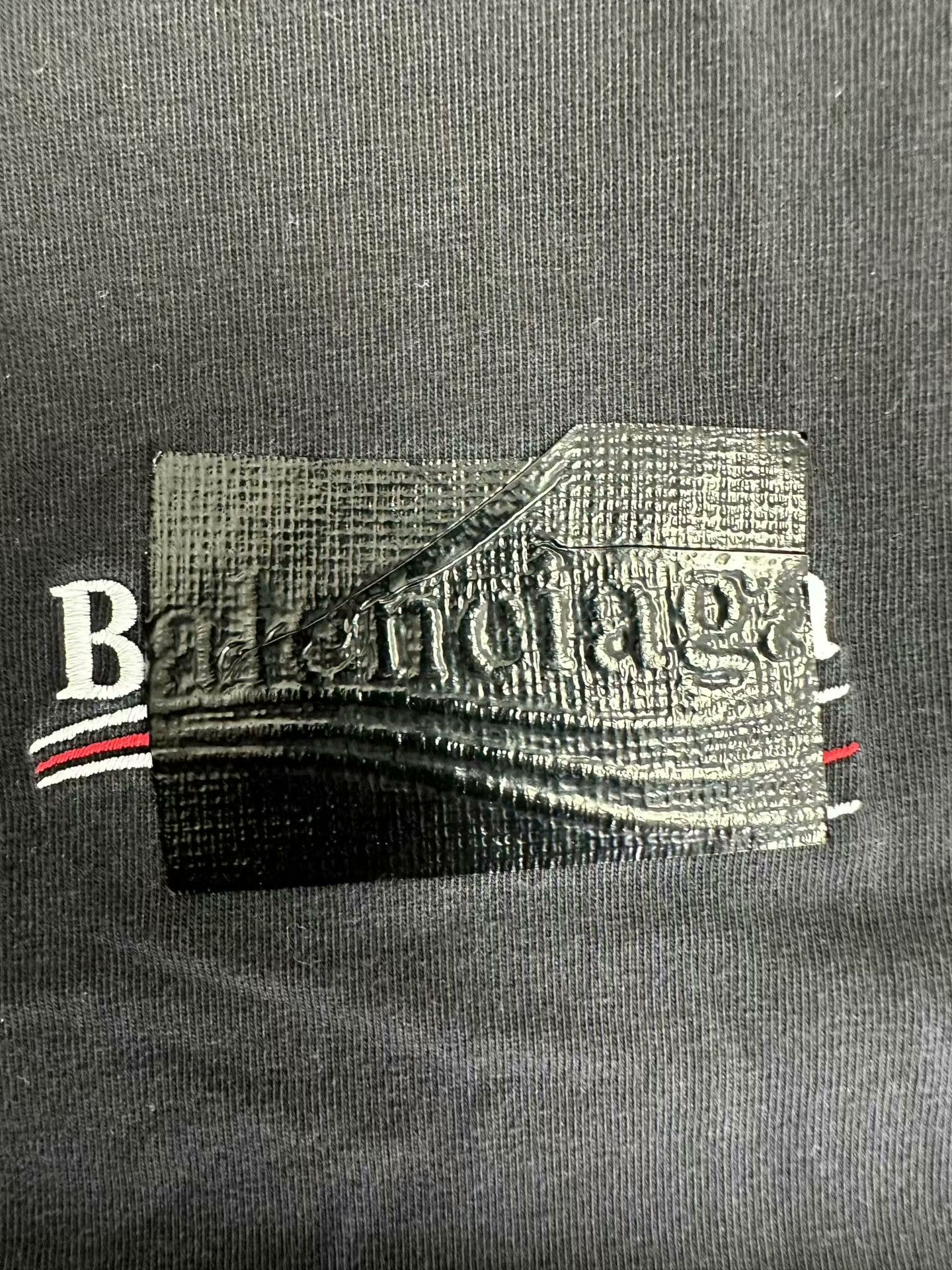 Balenciaga Balenciaga Logo Print Crew Neck Short Sleeve Size XS / US 0-2 / IT 36-38 - 3 Thumbnail