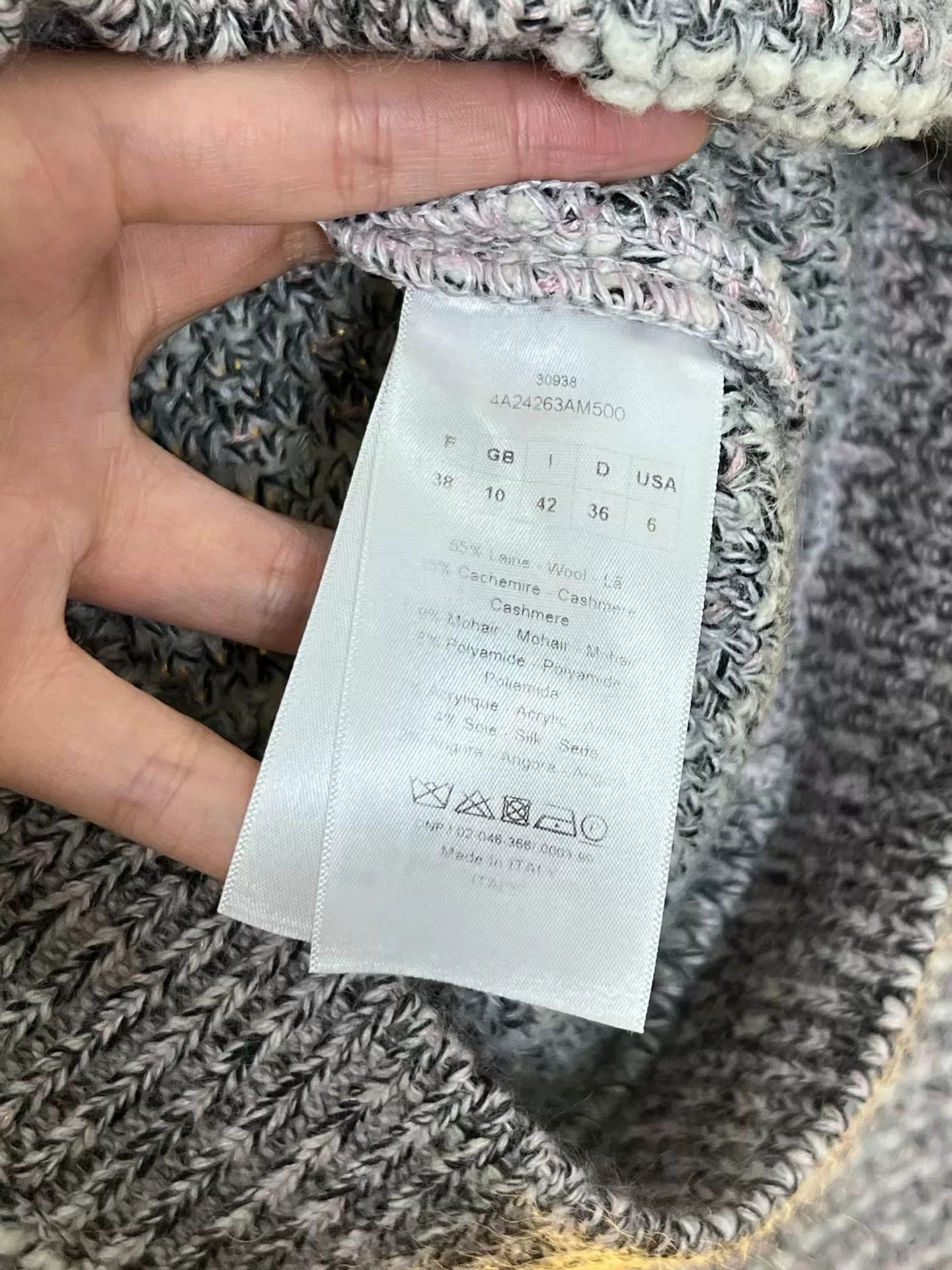 Dior Dior Cashmere Tweed Coat Size S / US 4 / IT 40 - 4 Thumbnail