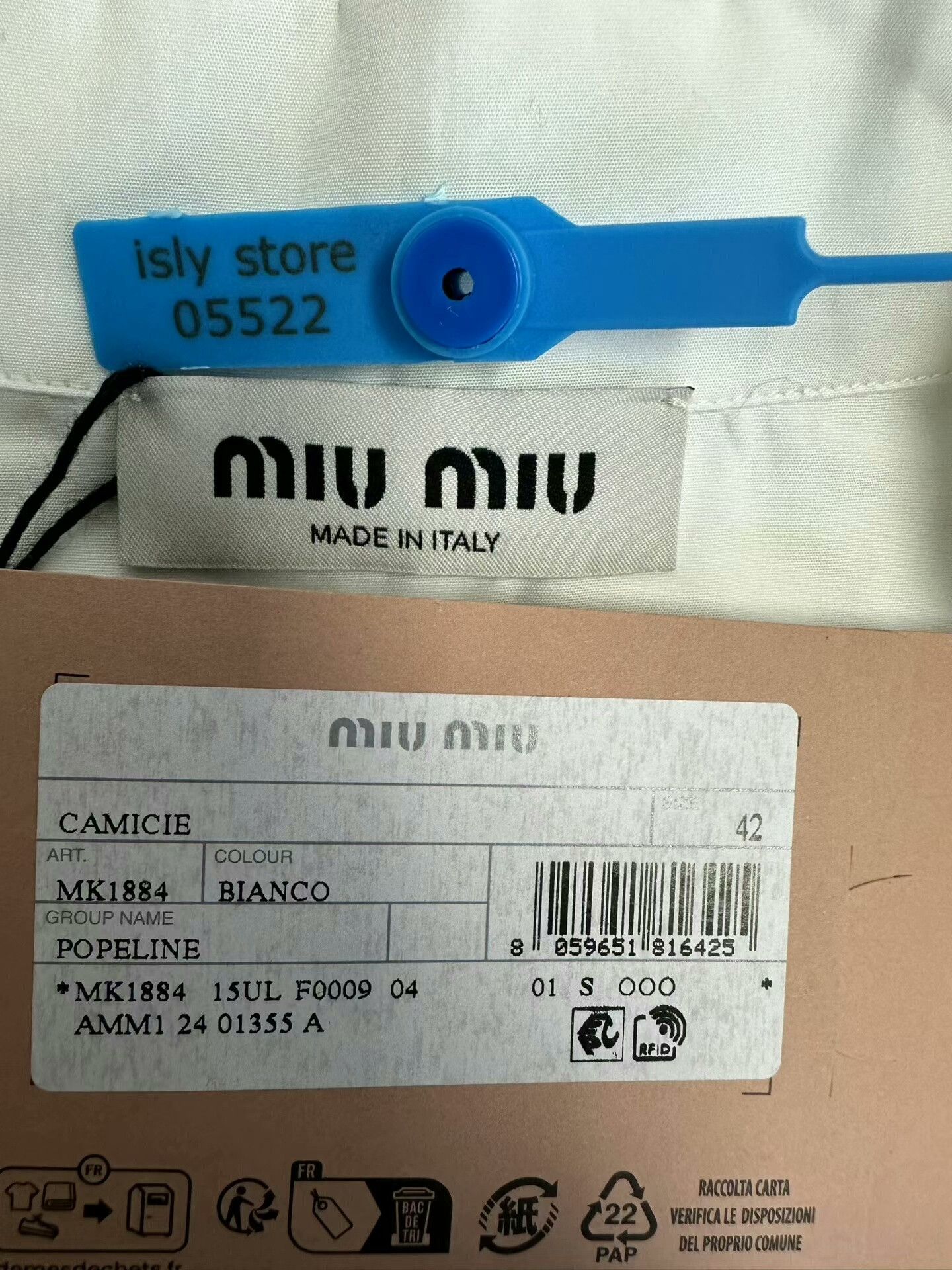 Miu Miu Miu Miu Solid Embroidered Single-breasted Long-sleeve Shirt Size M / US 6-8 / IT 42-44 - 4 Thumbnail