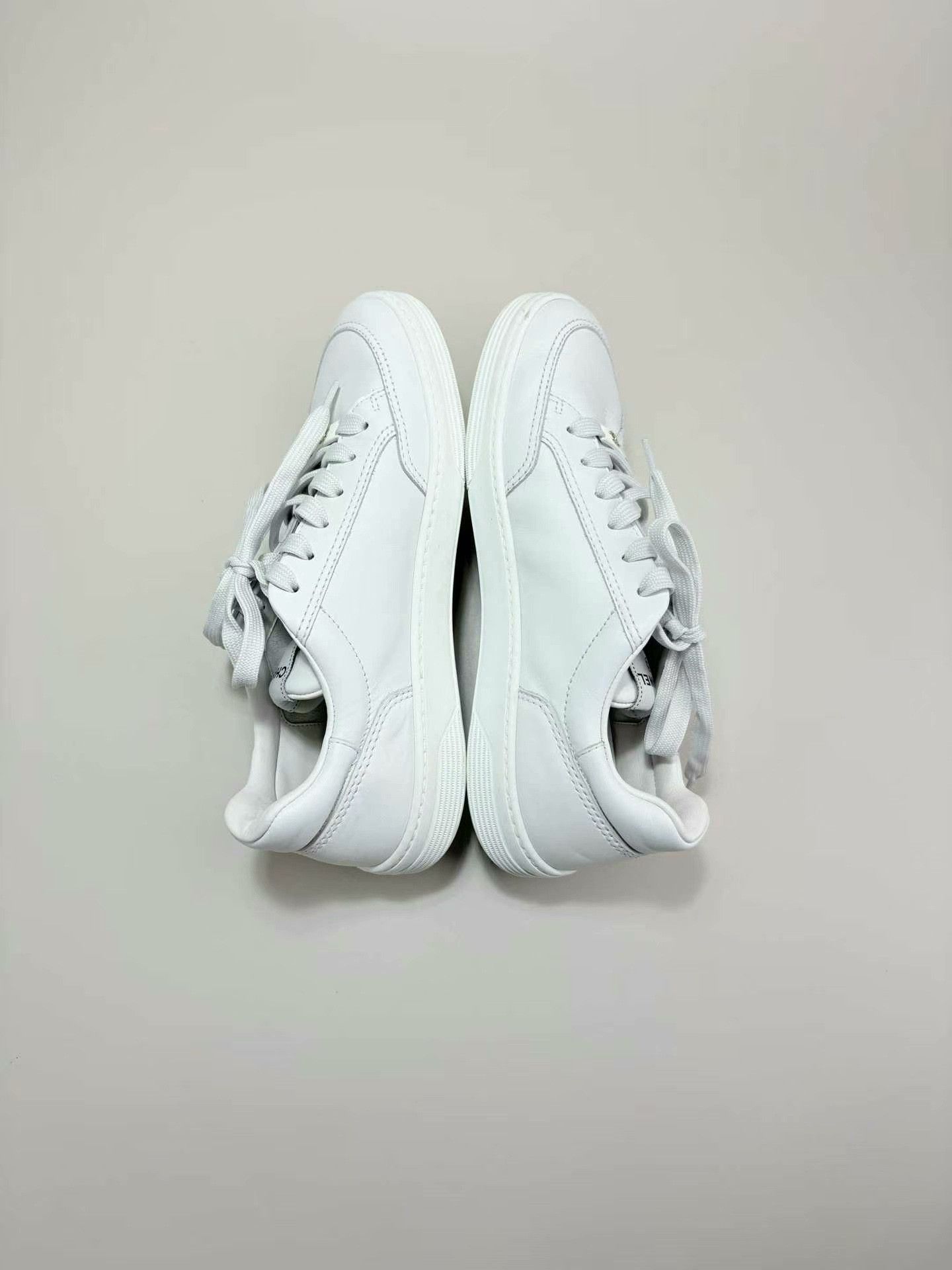 Chanel CHANEL Logo White Sneakers Size US 8 / IT 38 - 4 Thumbnail
